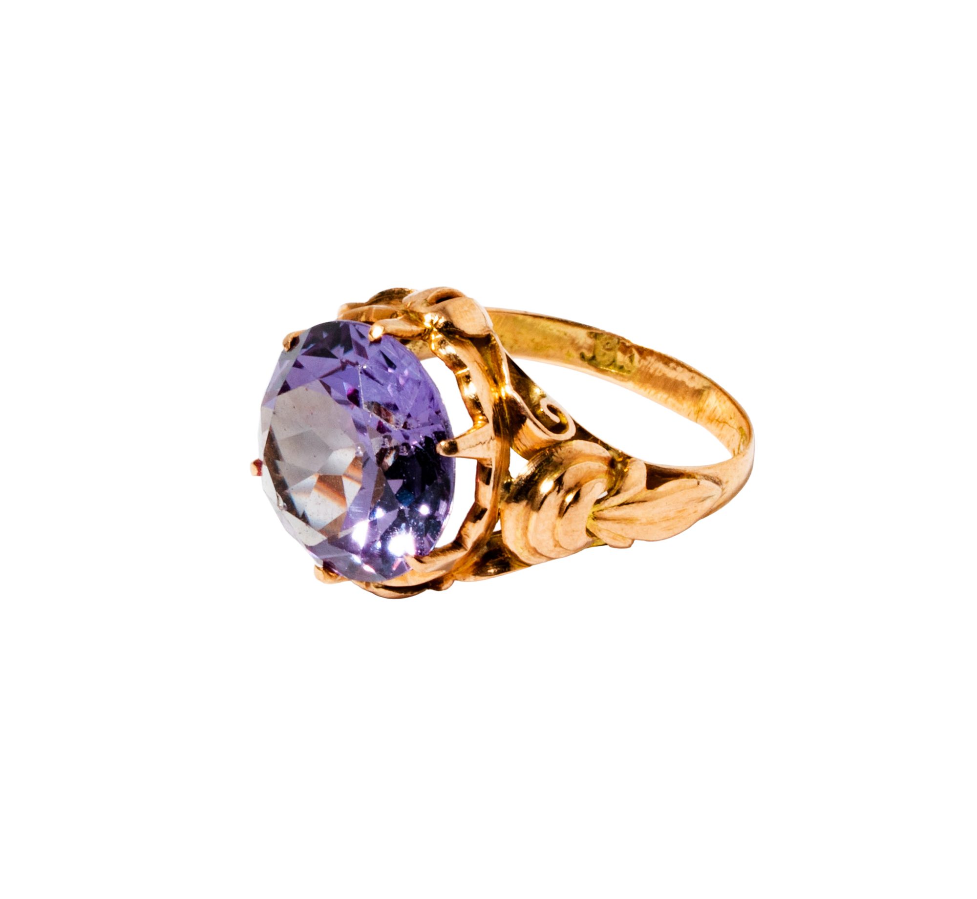 18 Karat Yellow Gold Alexandrite Ring