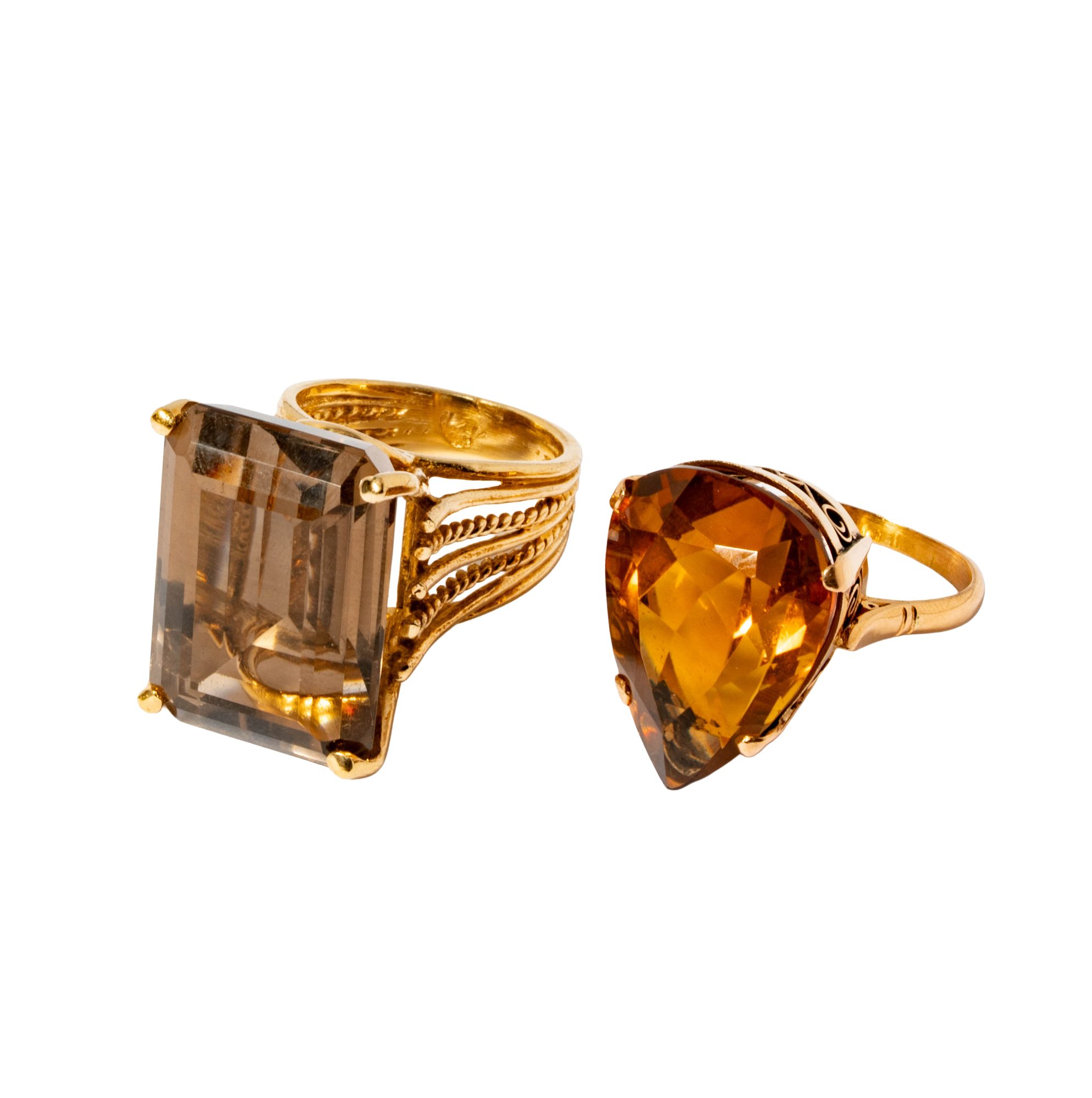 Two Yellow Gold Rings
