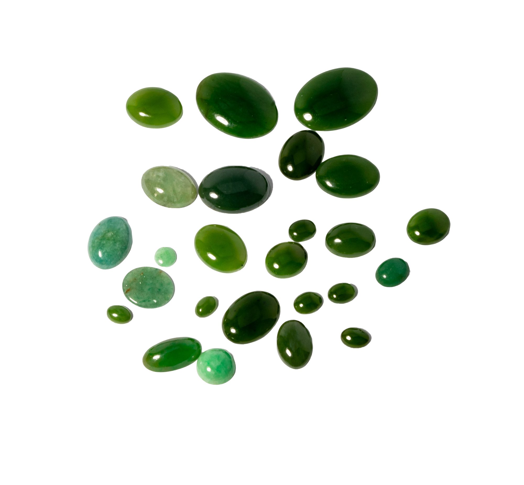 Parcel Lot of Cabochon Jade