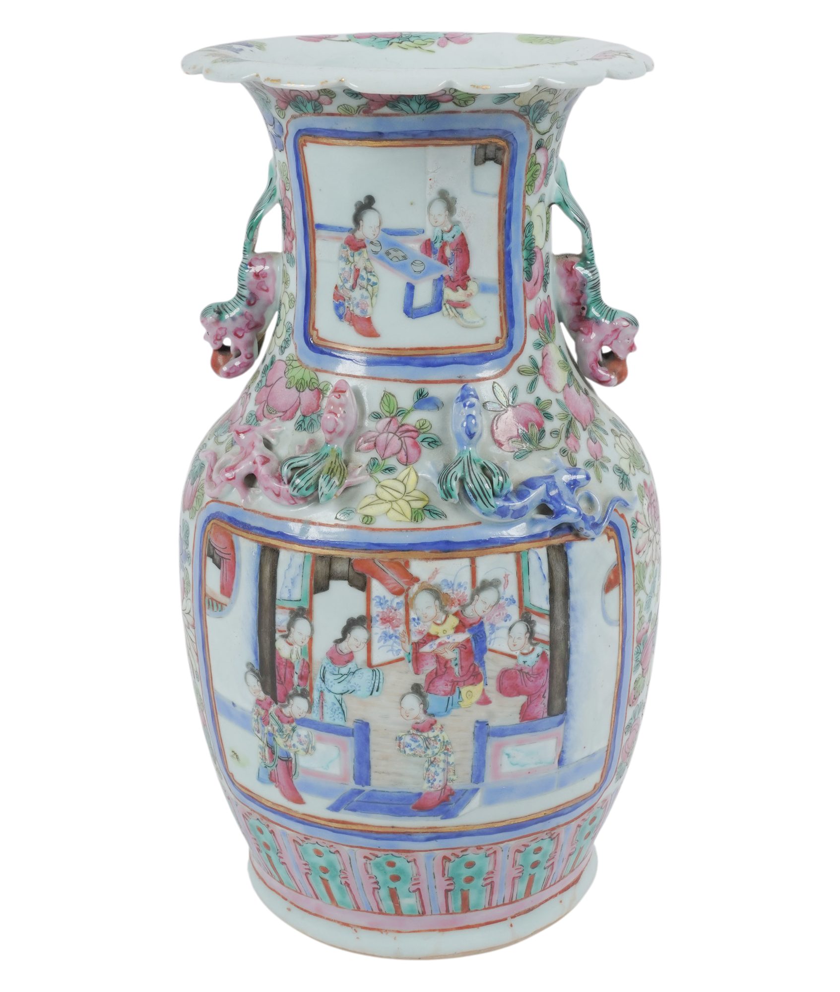 A Chinese Porcelain Famille Rose Vase
