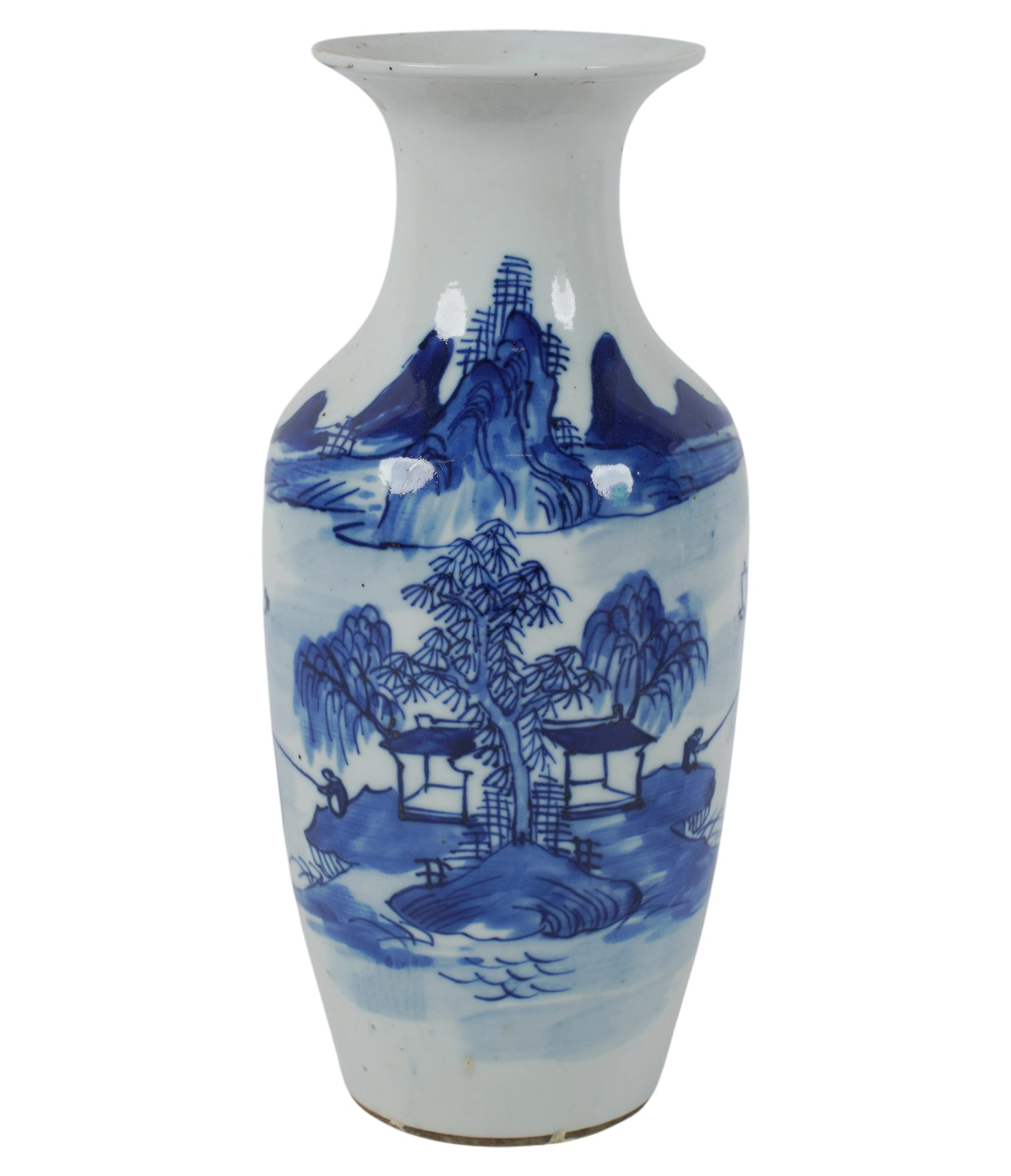 A Chinese Blue and White Porcelain Vase