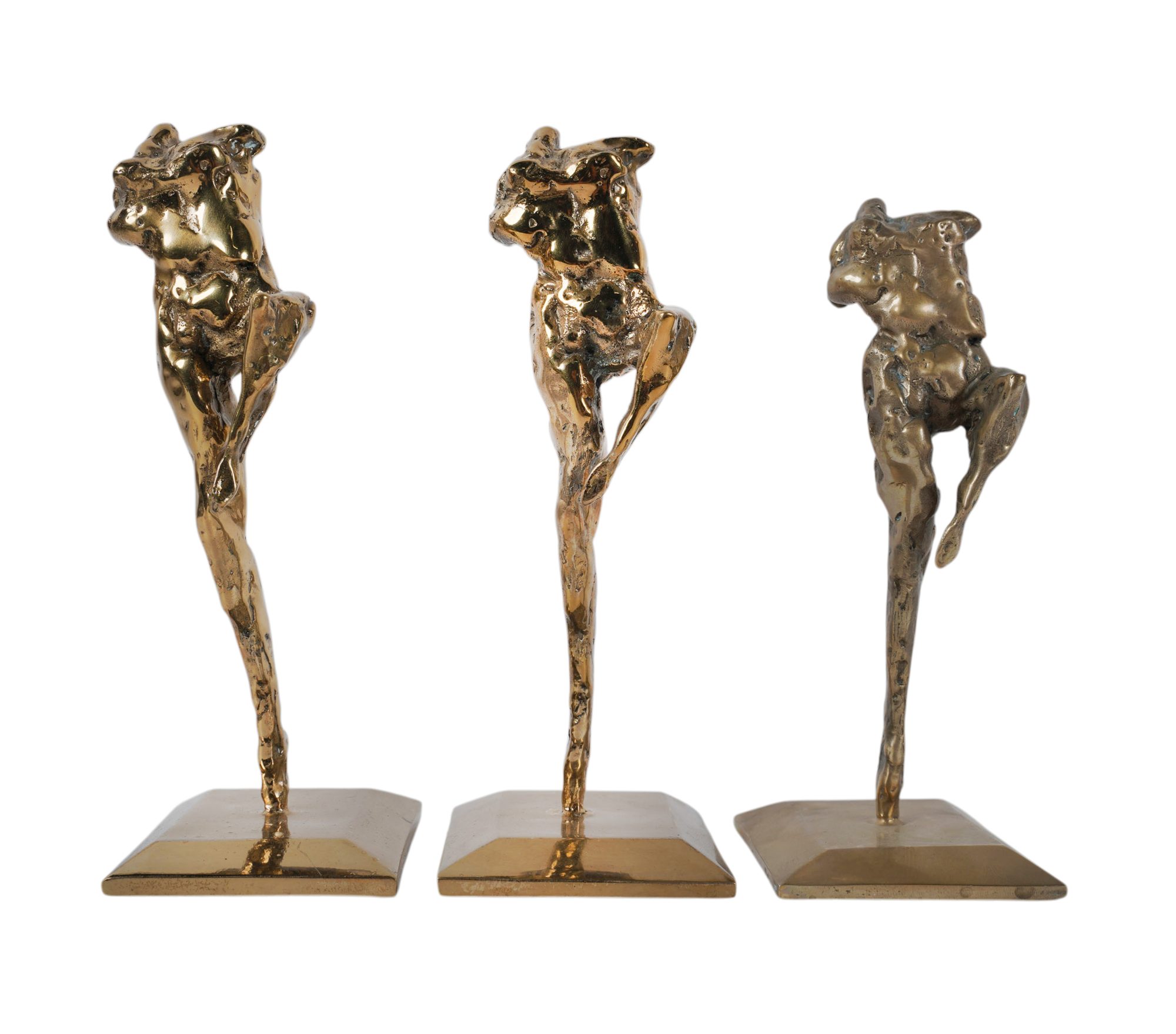 Three Ruth Snyder Bronze Nude Sculptures