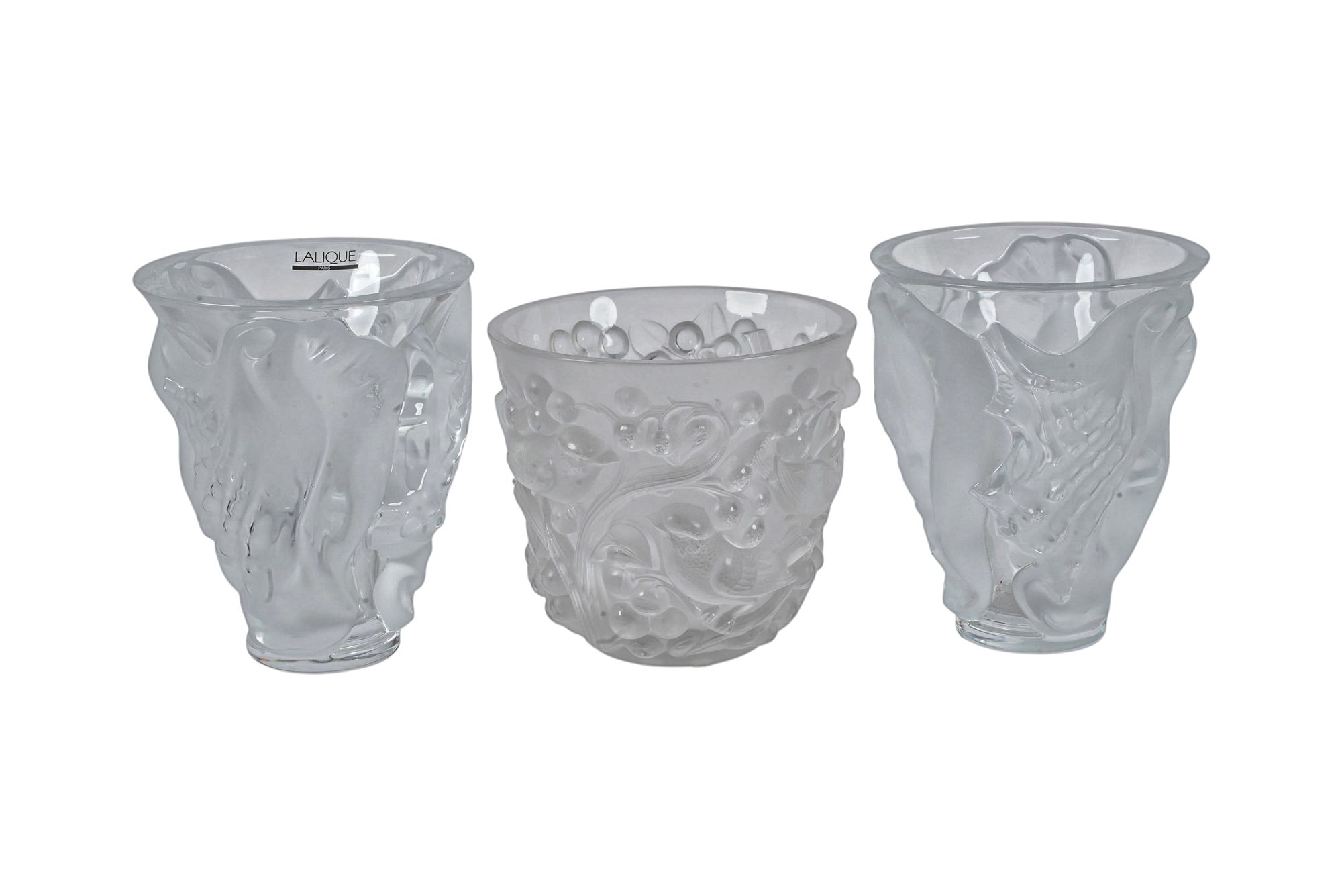 Three Lalique Vases