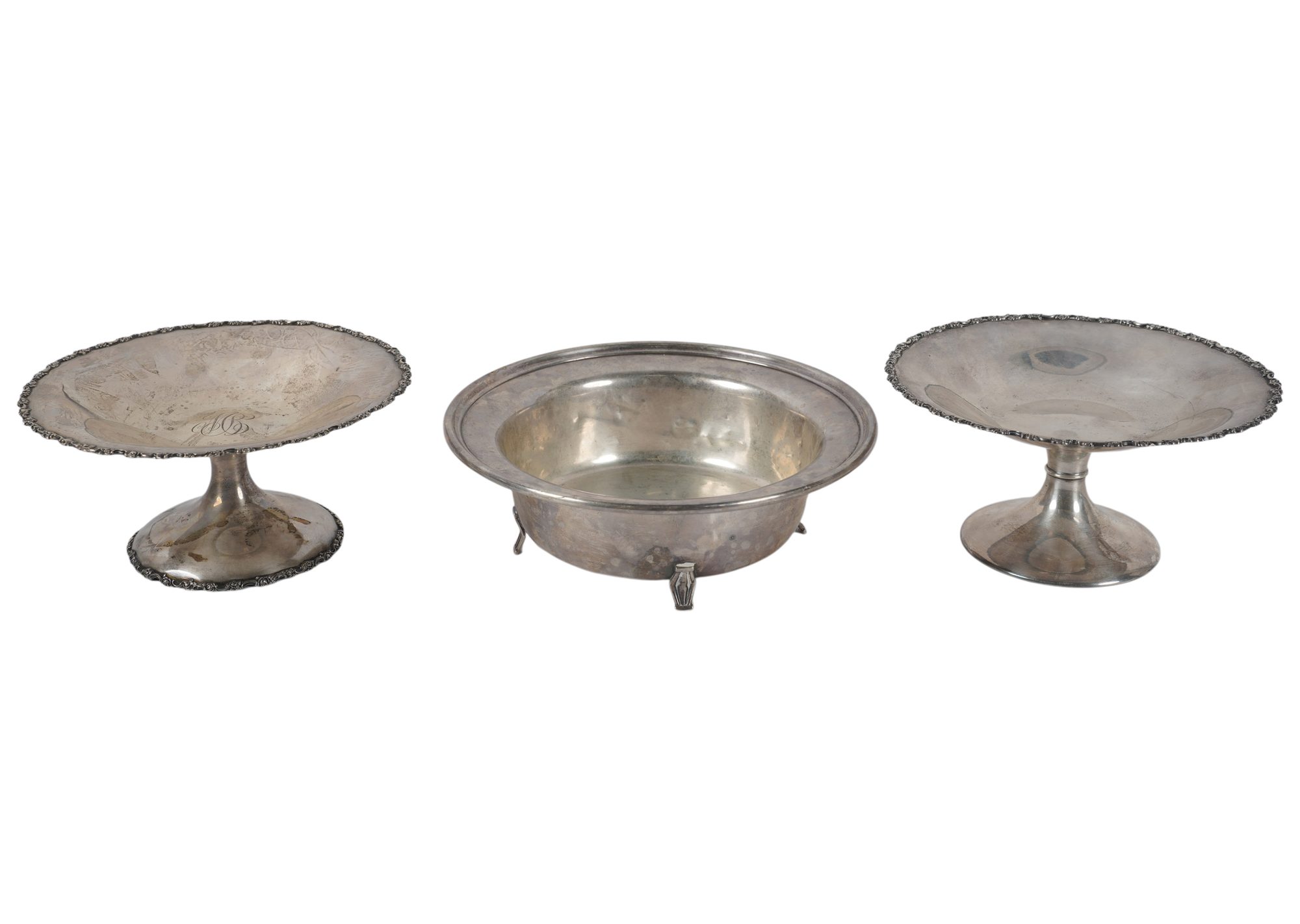 Three Sterling Silver Serving Dishes