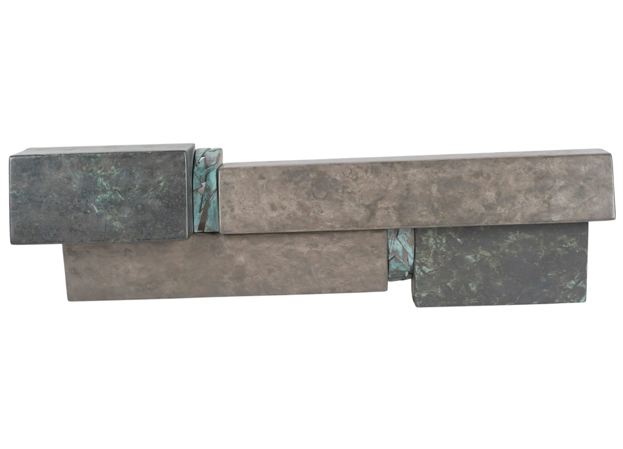 Brutalist Bronze Wall Sculpture