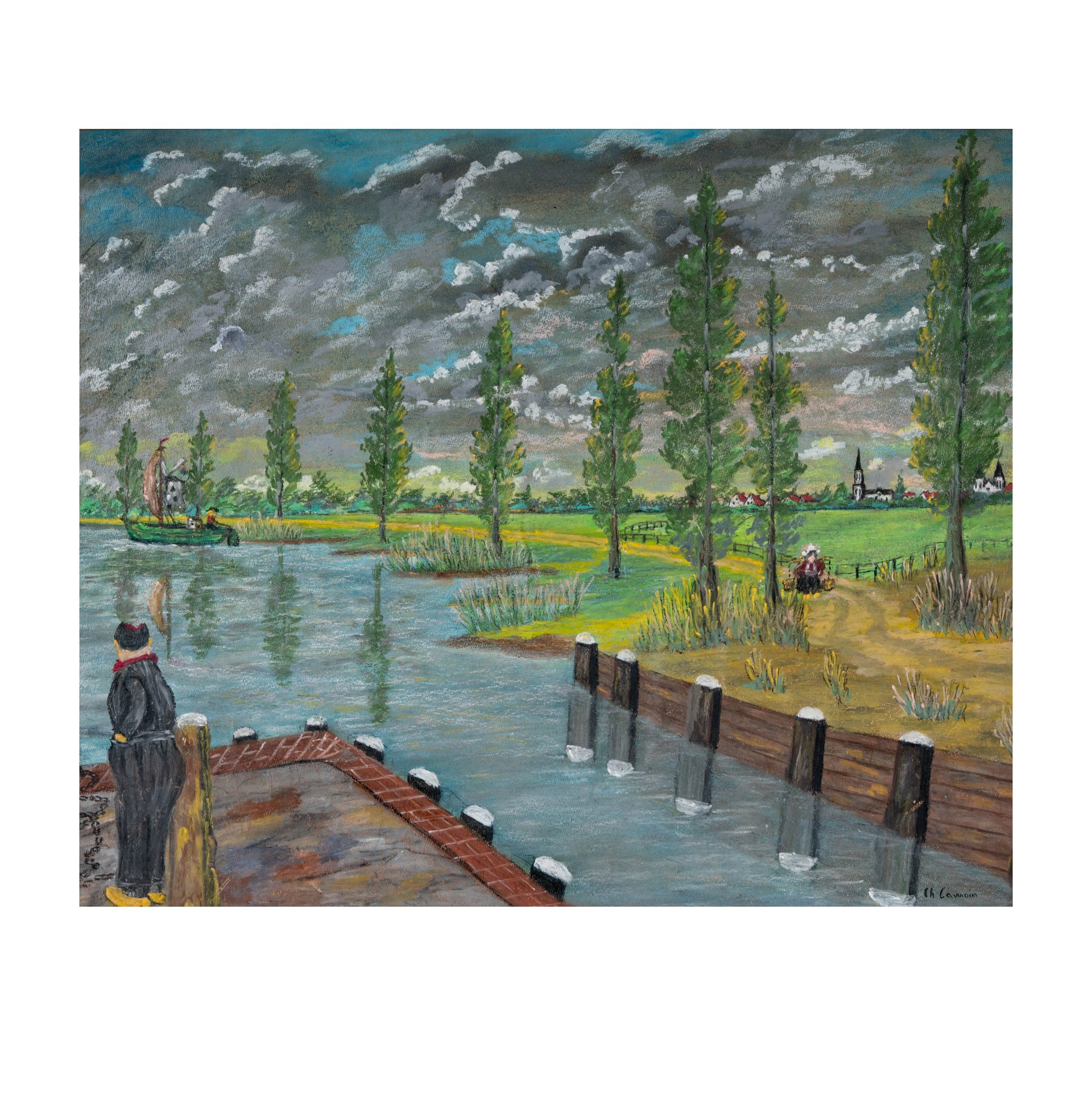 Scenic Village Scene