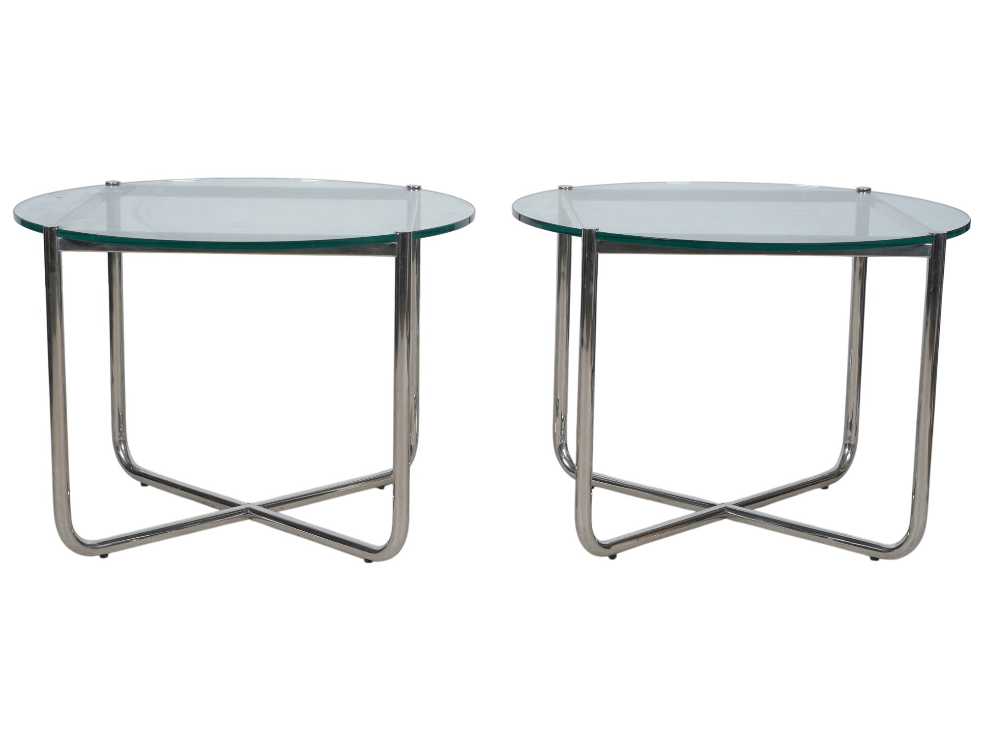 A Pair of Ludwig Mies van der Rohe, MR tables
