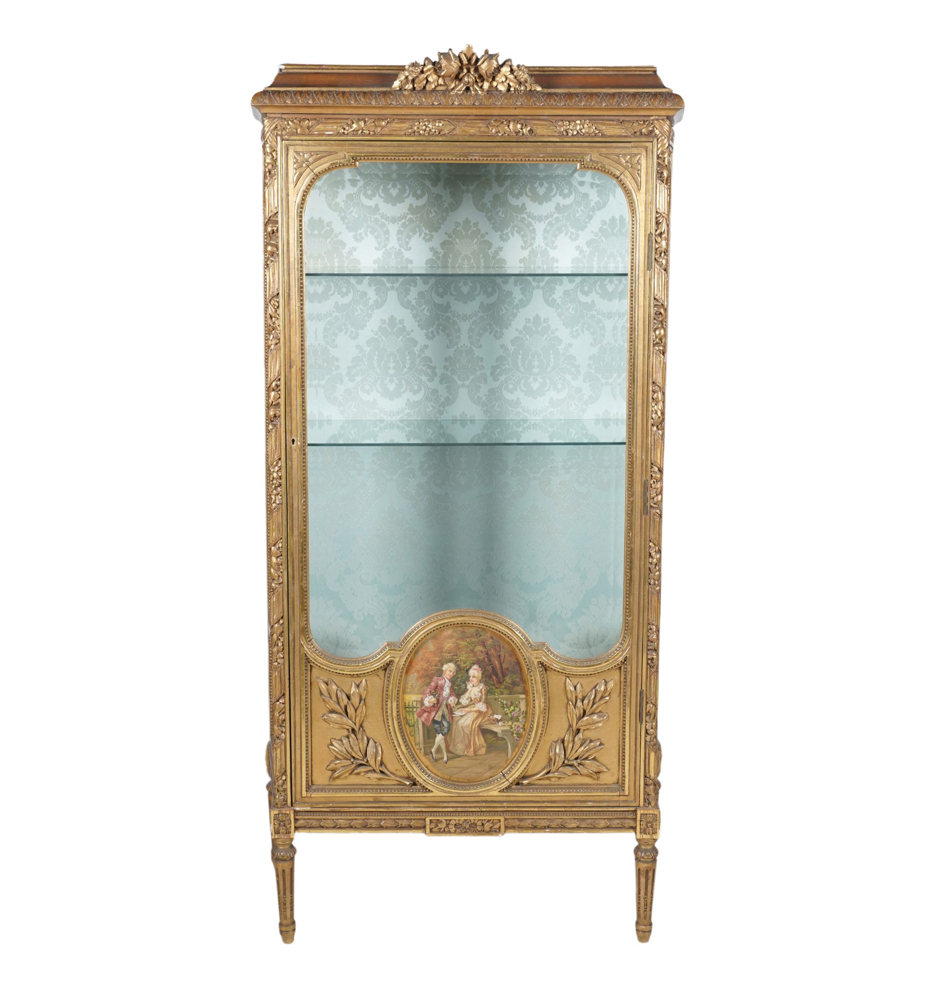 Louis XVI-Style Giltwood Vitrine