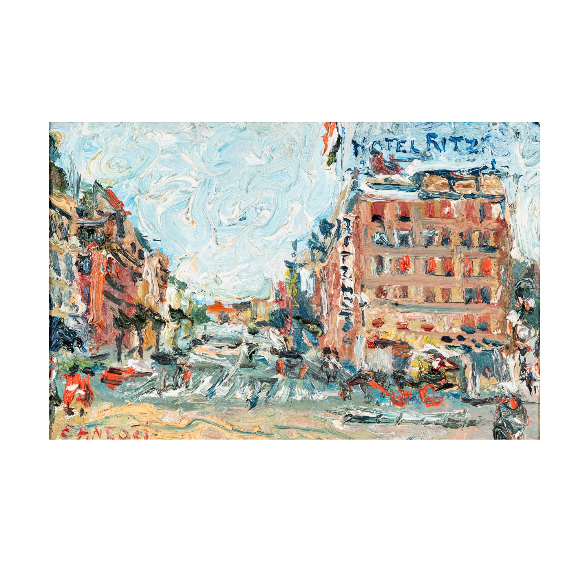 French Impressionist Street Scene
