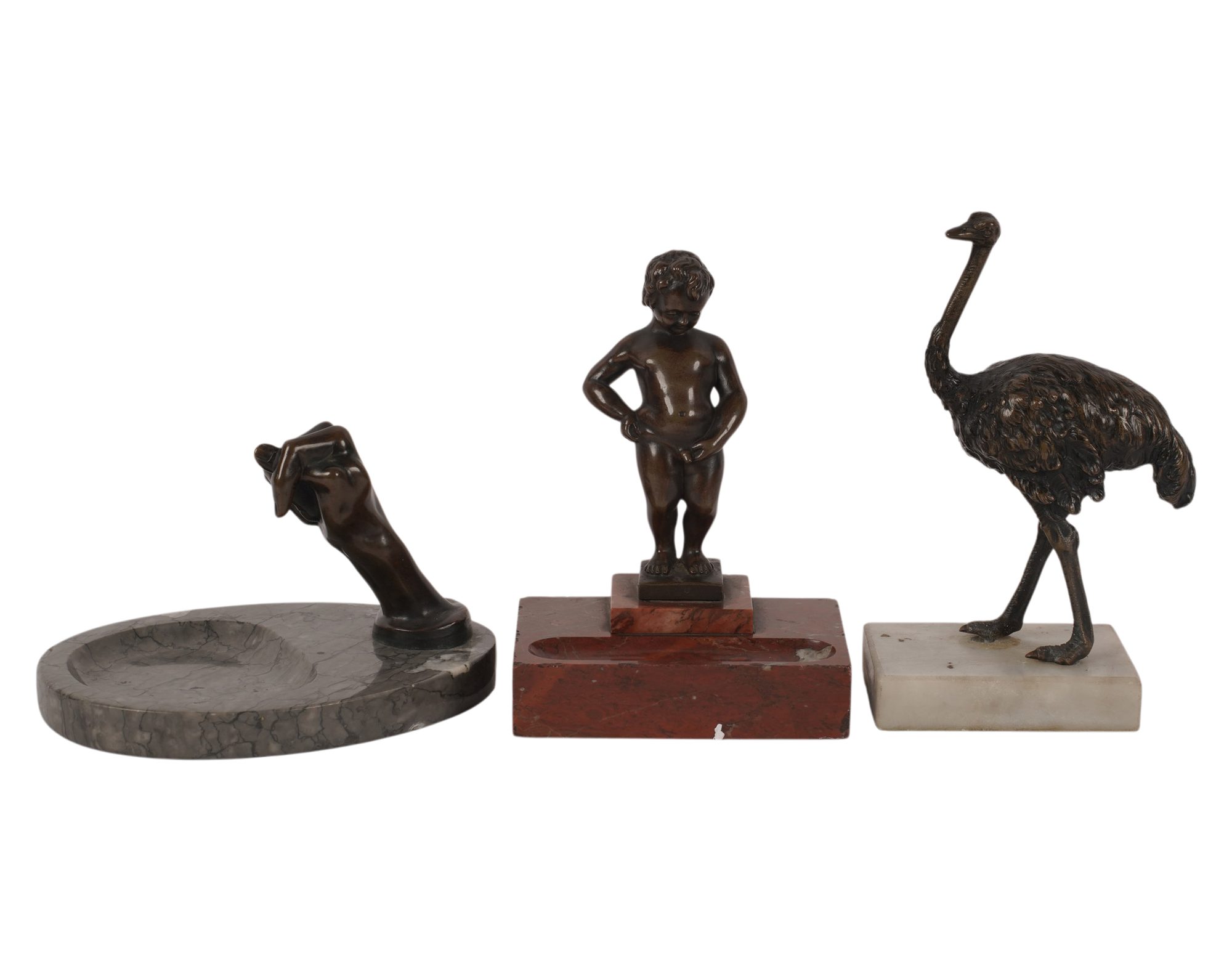 Three Bronze Figurines