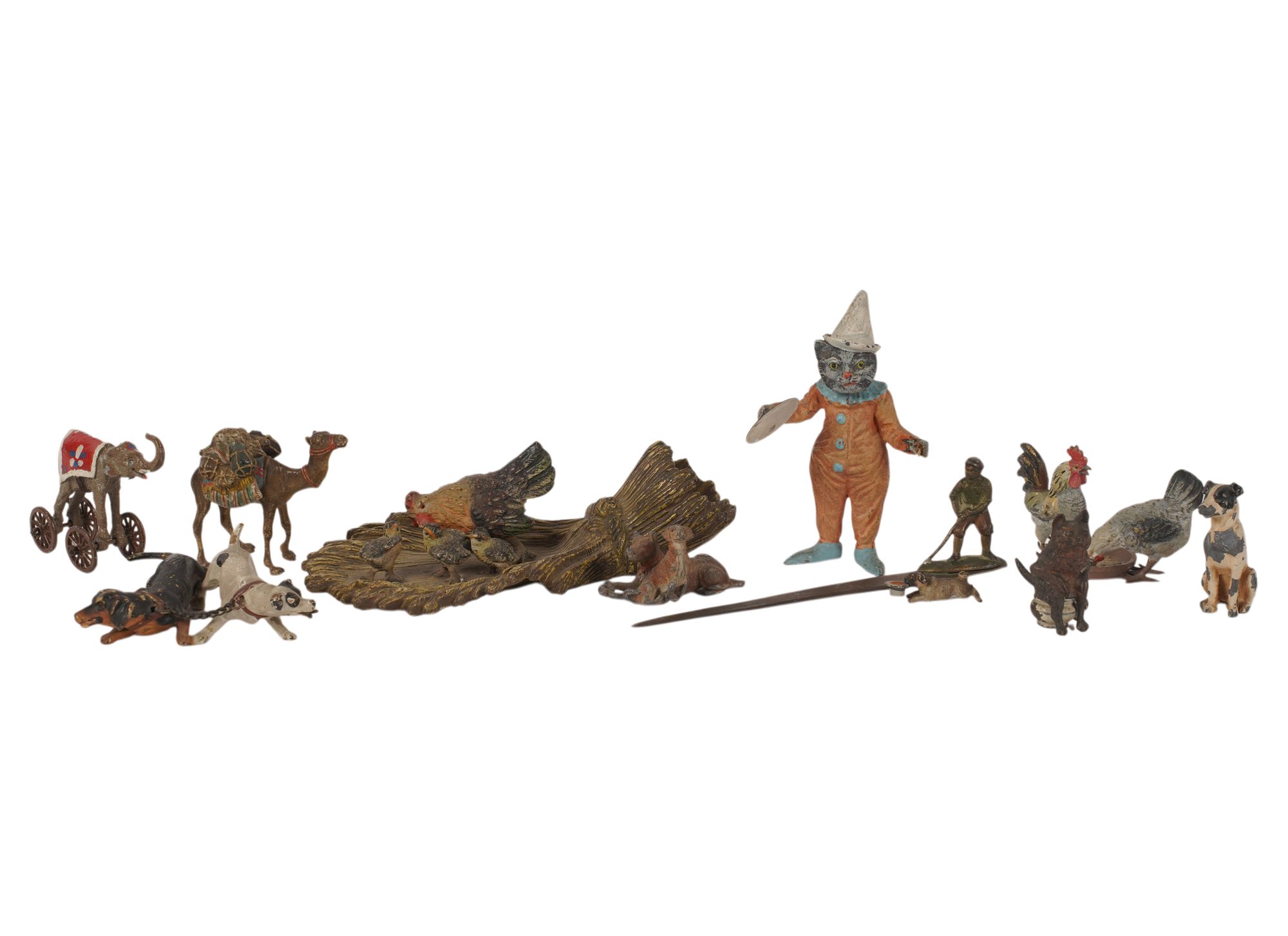 A Collection of Austrian Cold-Painted Bronze Figurines
