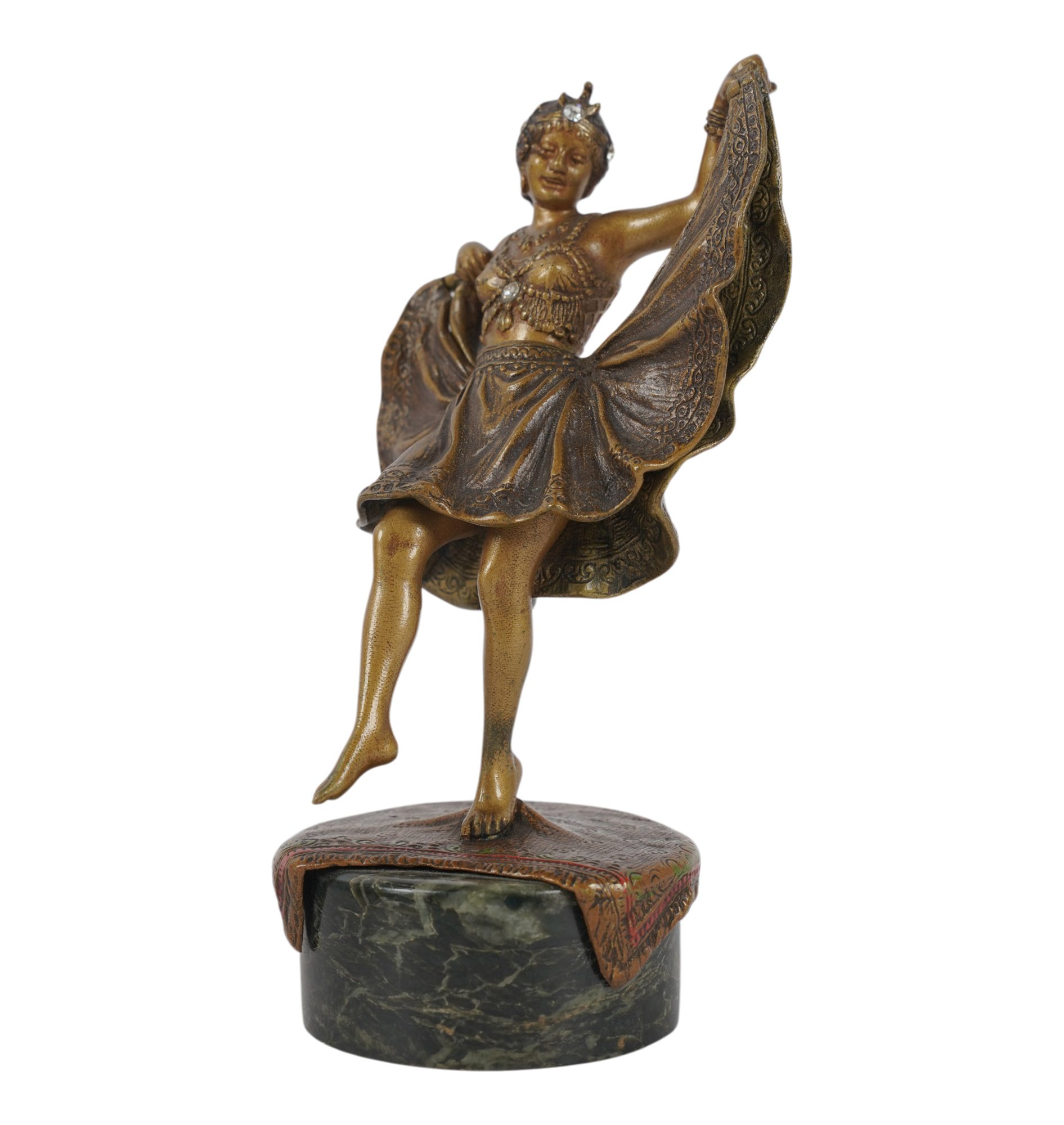 Bergmann, Nam Greb Cold-Painted Bronze Figure
