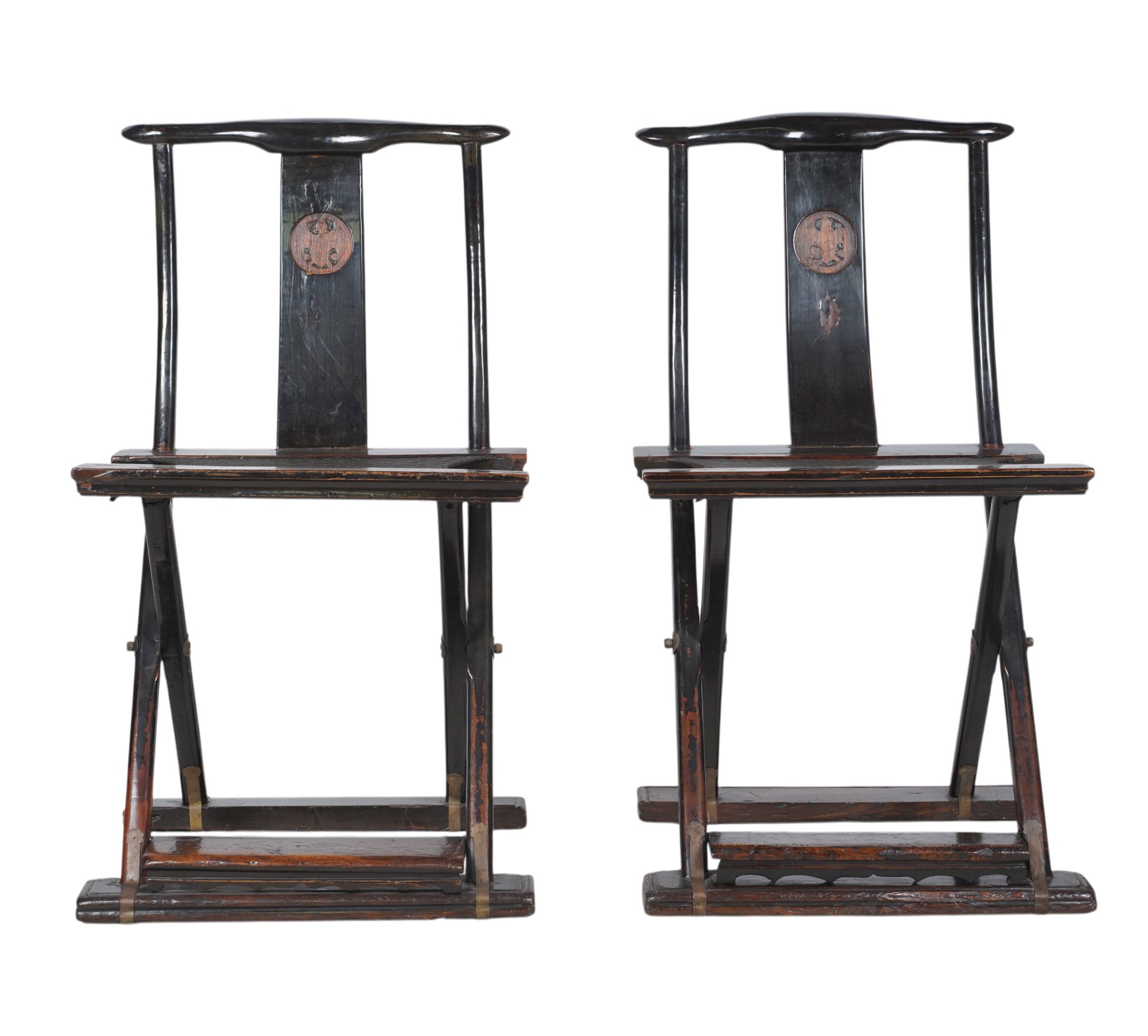 A Pair of Chinese Folding Chairs