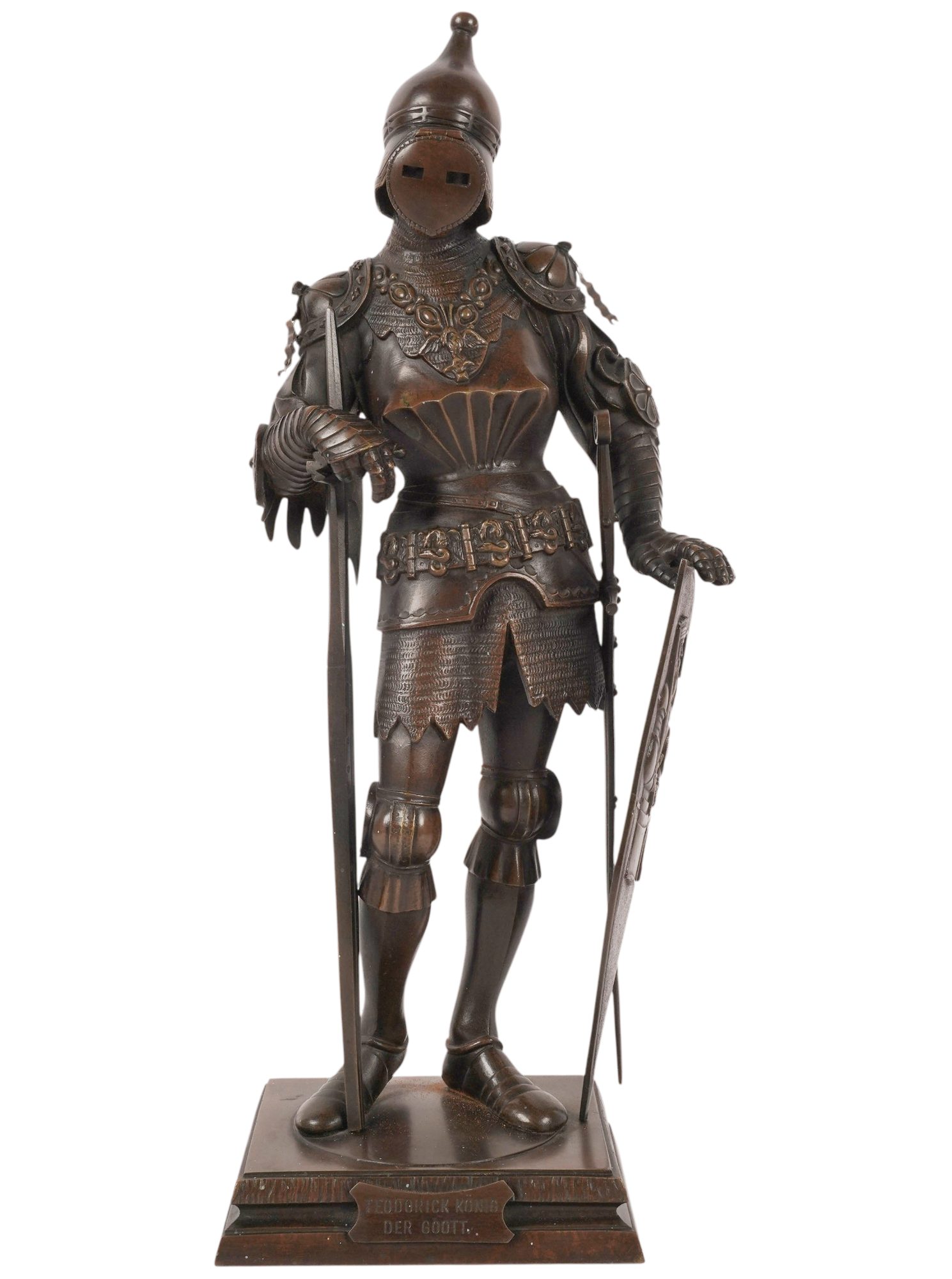 Fr. Unterberger Bronze of Teodorick Konig Der Goott