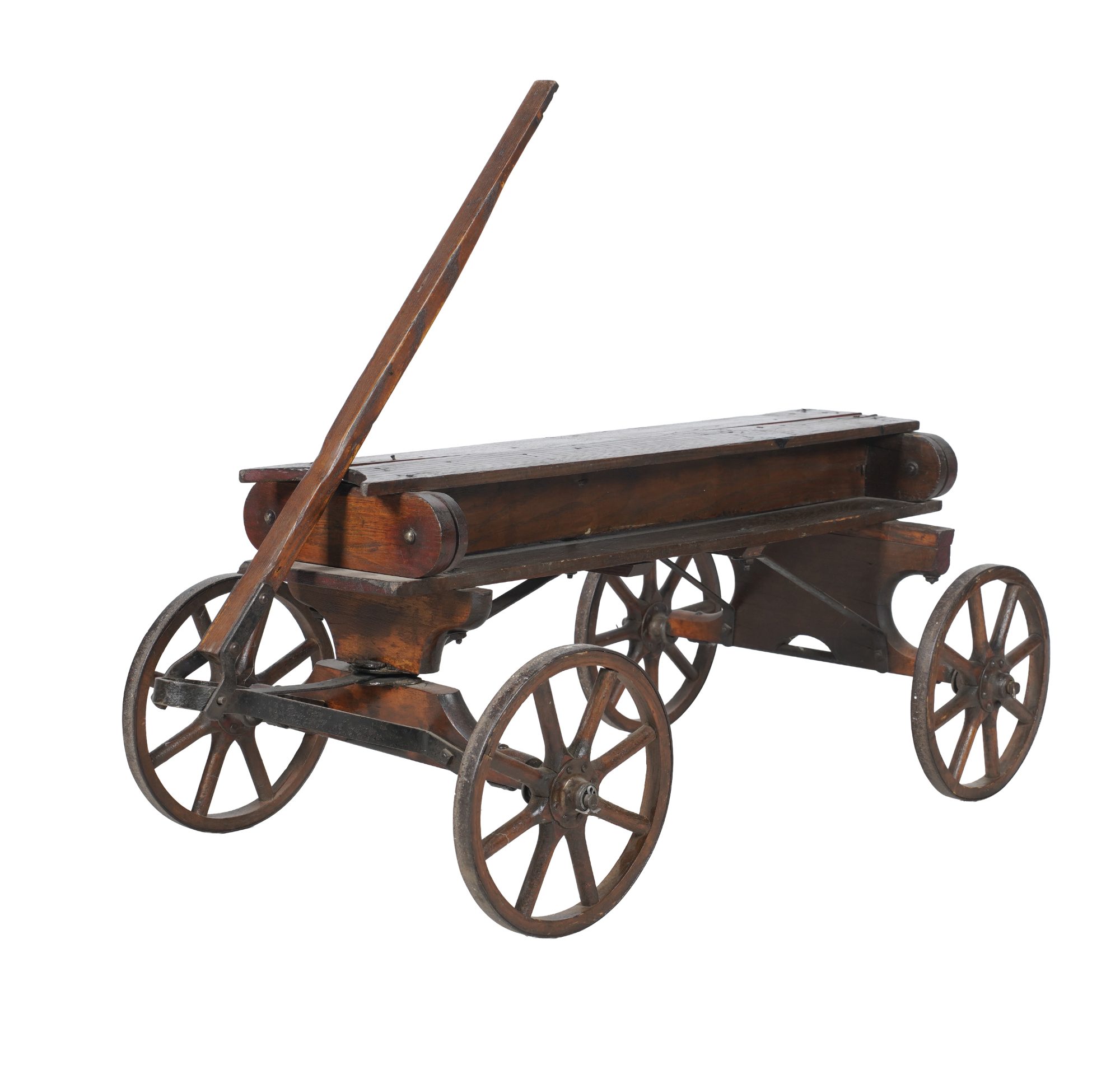 Antique Wood and Iron Convertible Wagon