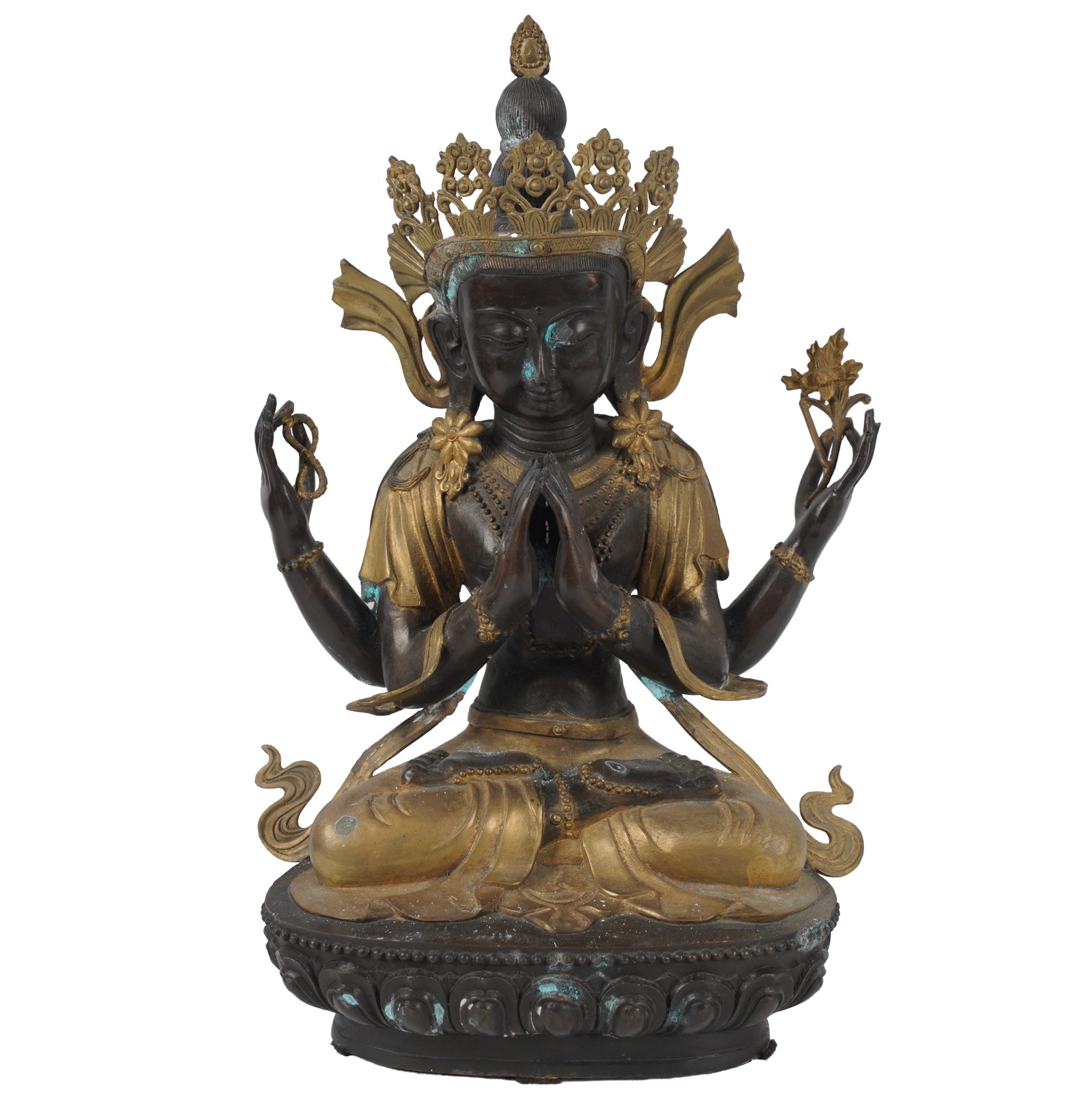 A Bronze Buddha Statue