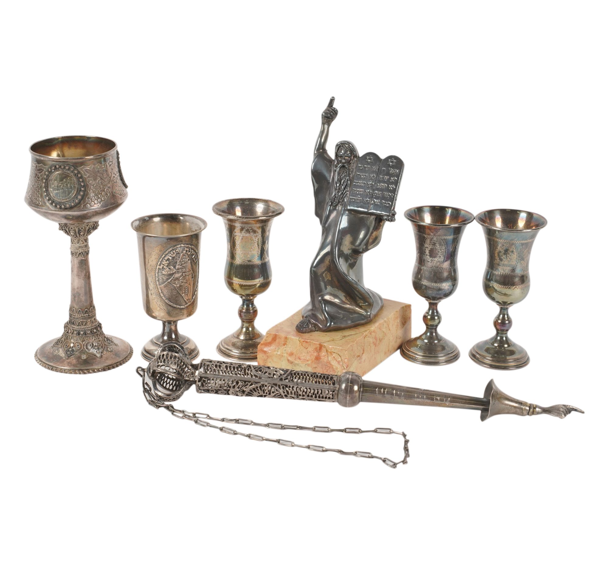 Collection of Silver Judaica Objects