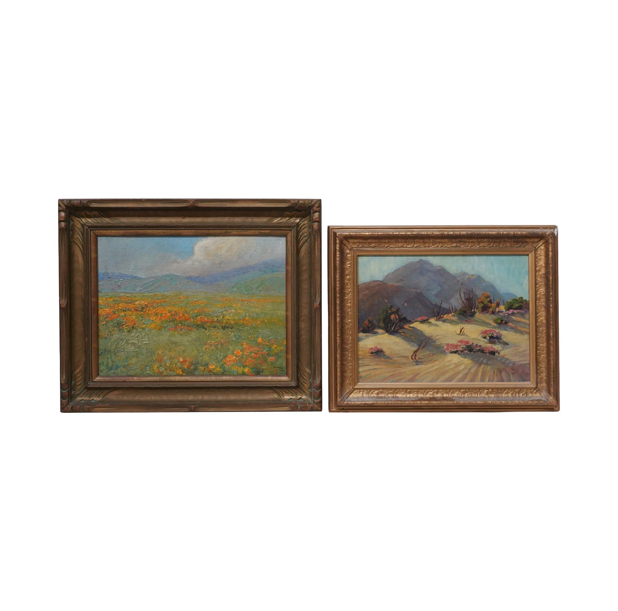 Two Vintage California Style Landscape Paintings