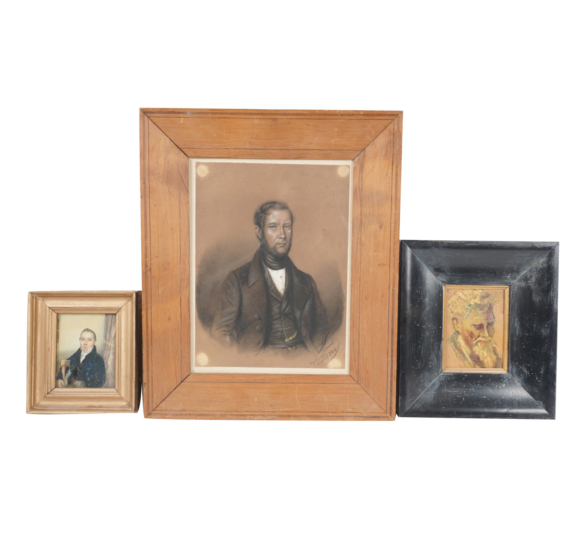 Three Portraits of Distinctive Gentlemen