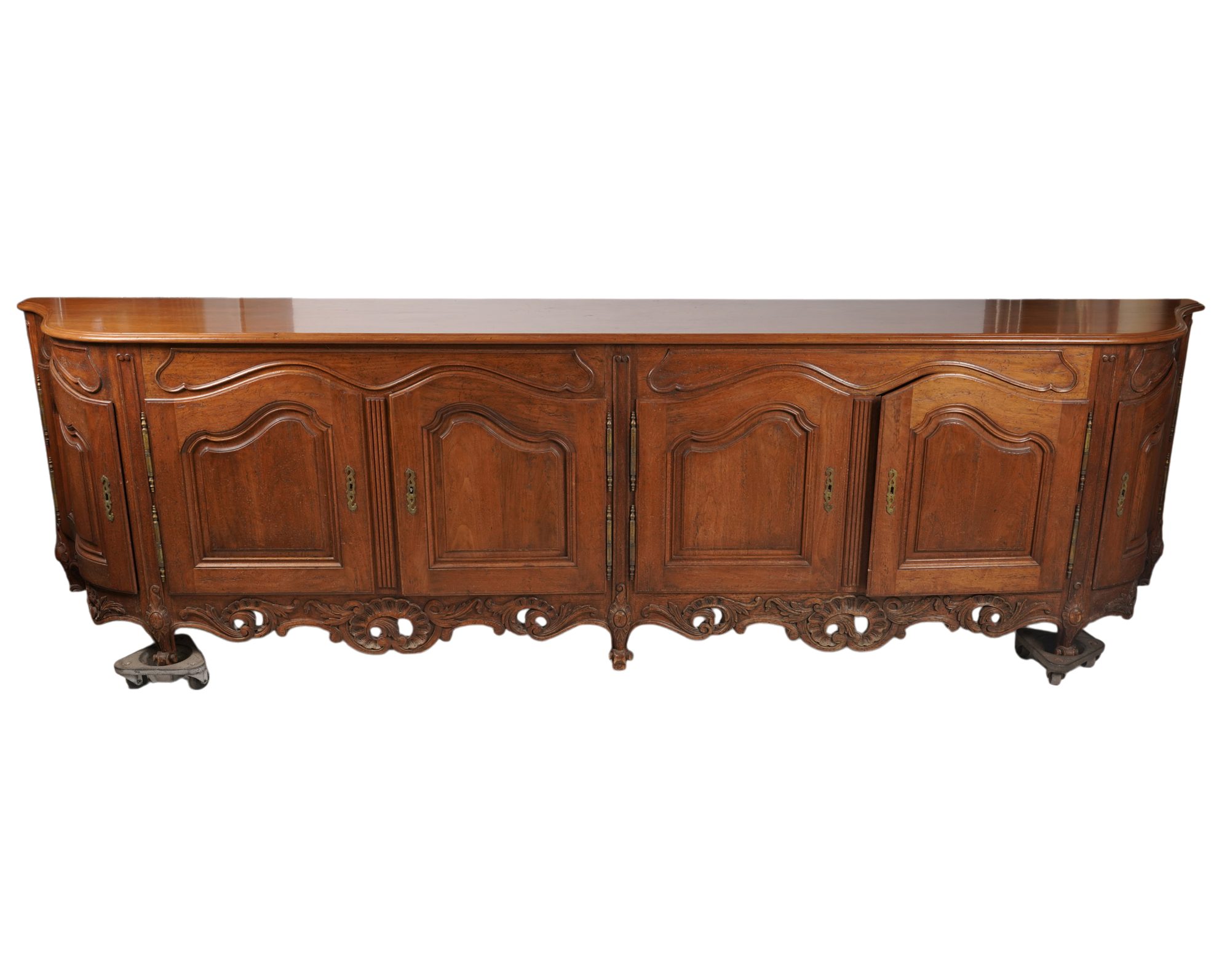 Large Carved Wood Credenza