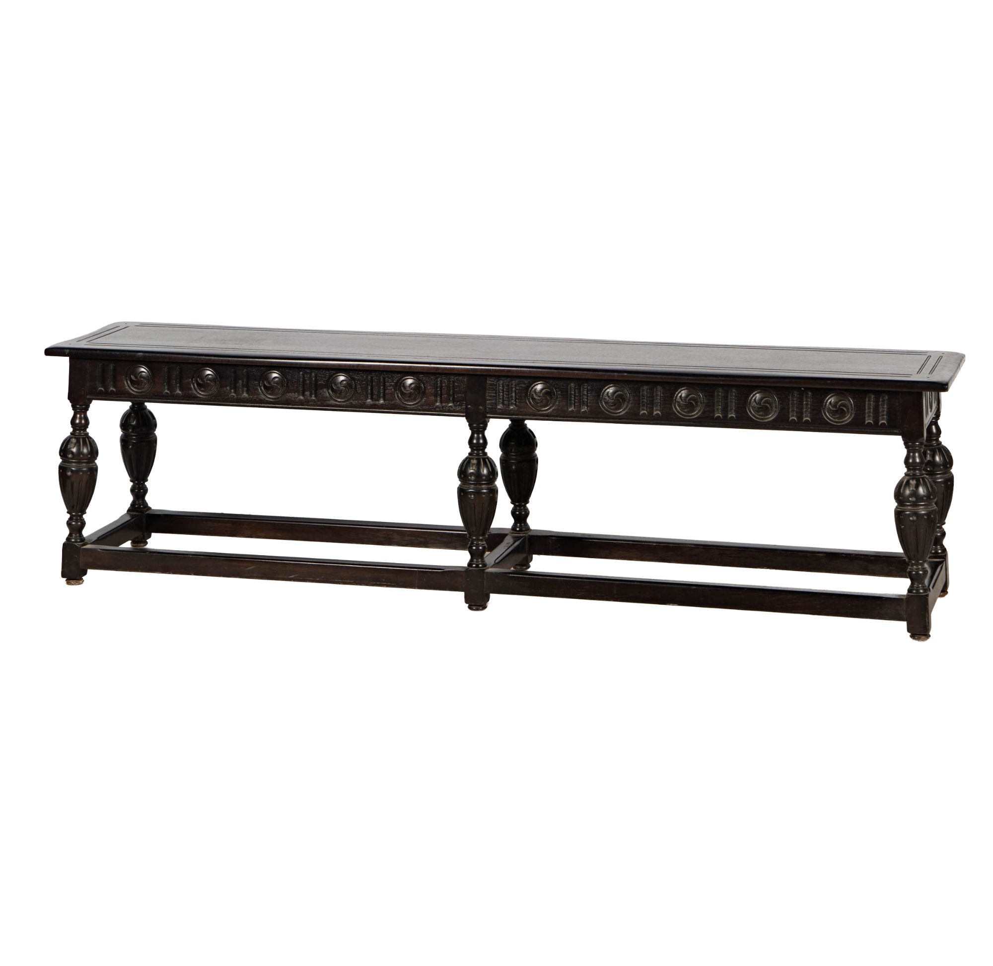 Carved Wood Bench