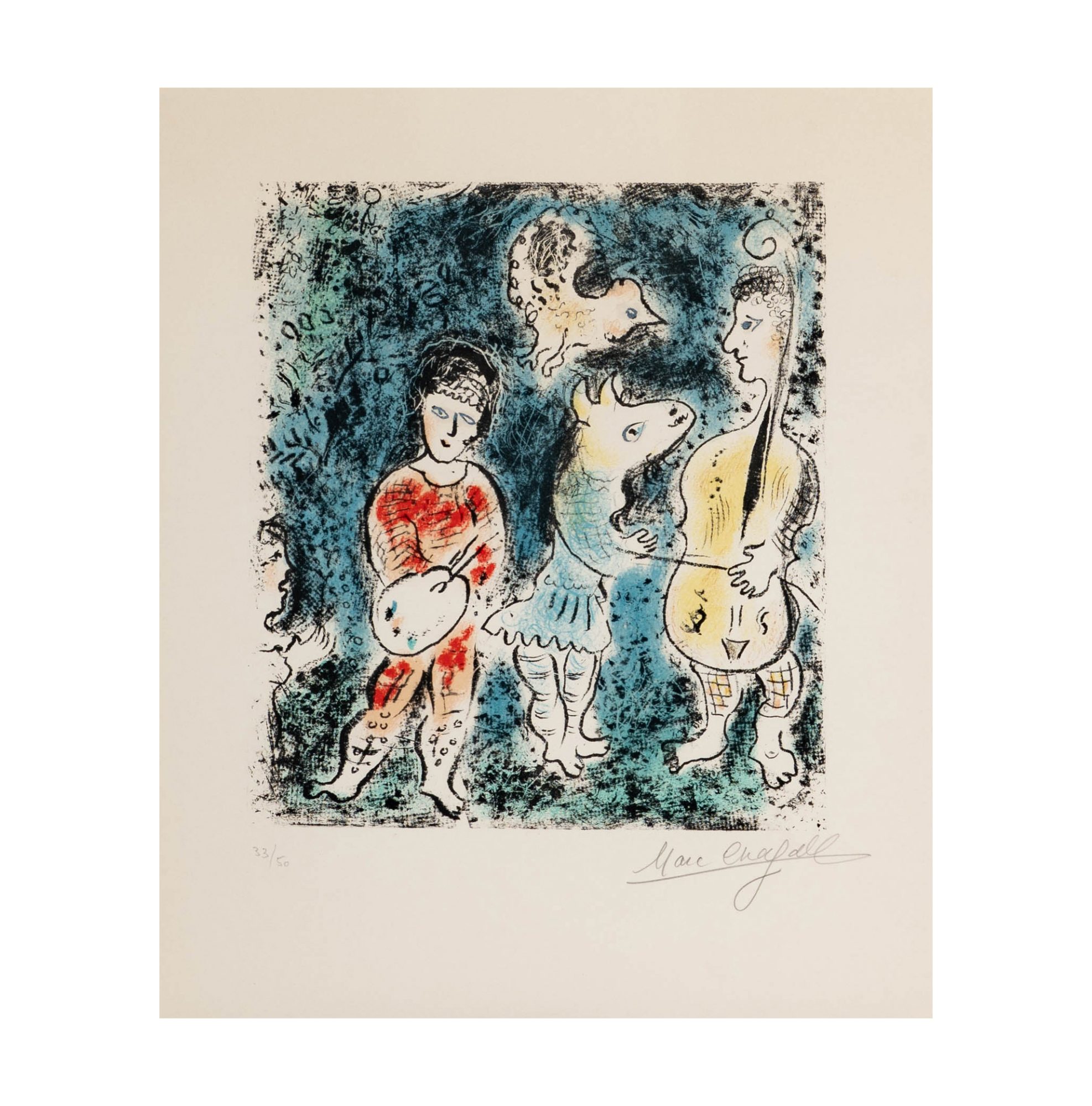 Marc Chagall (BELARUSIAN/FRENCH, 1887–1985), Les Artistes
