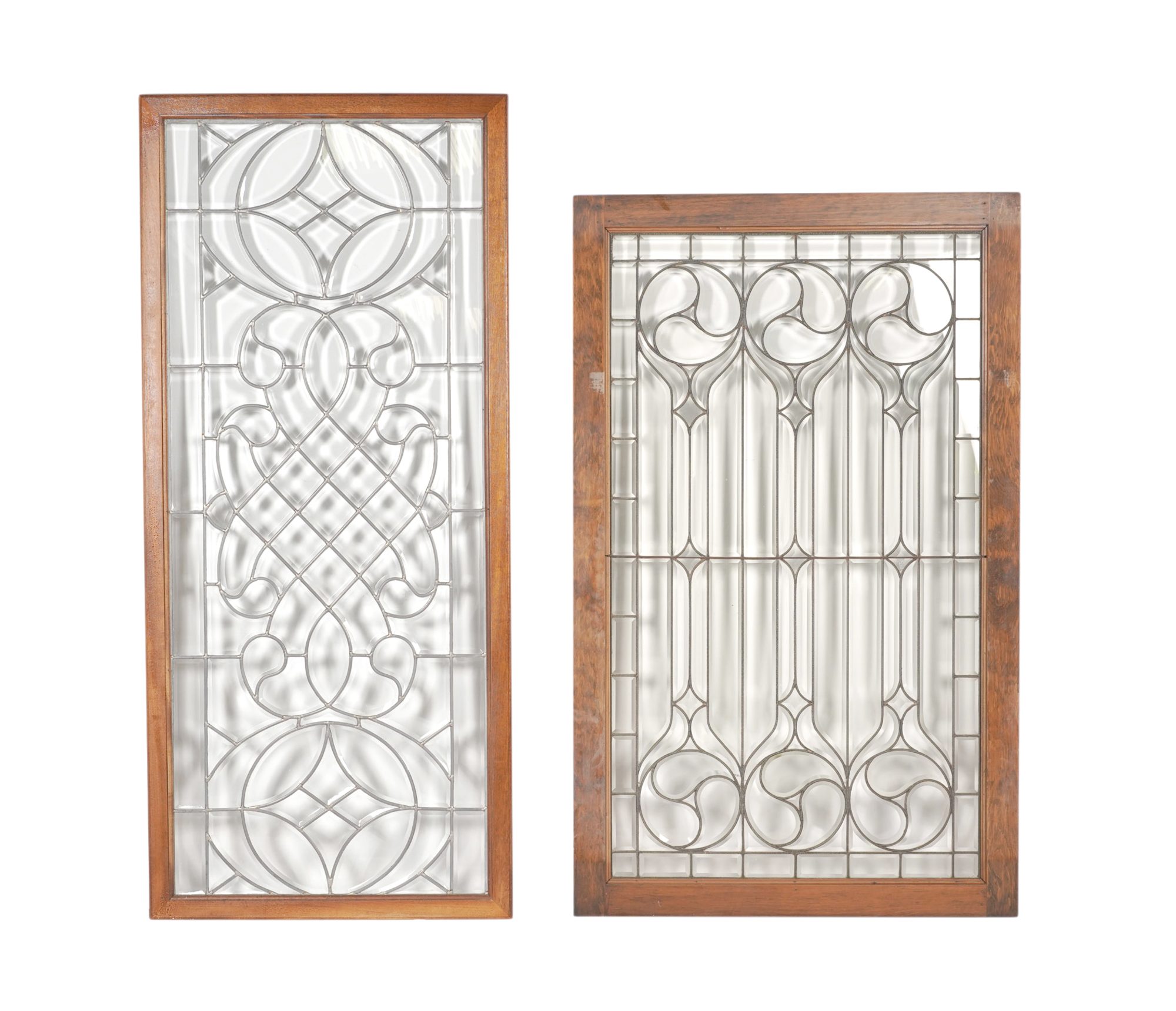 Two Leaded Glass Panels
