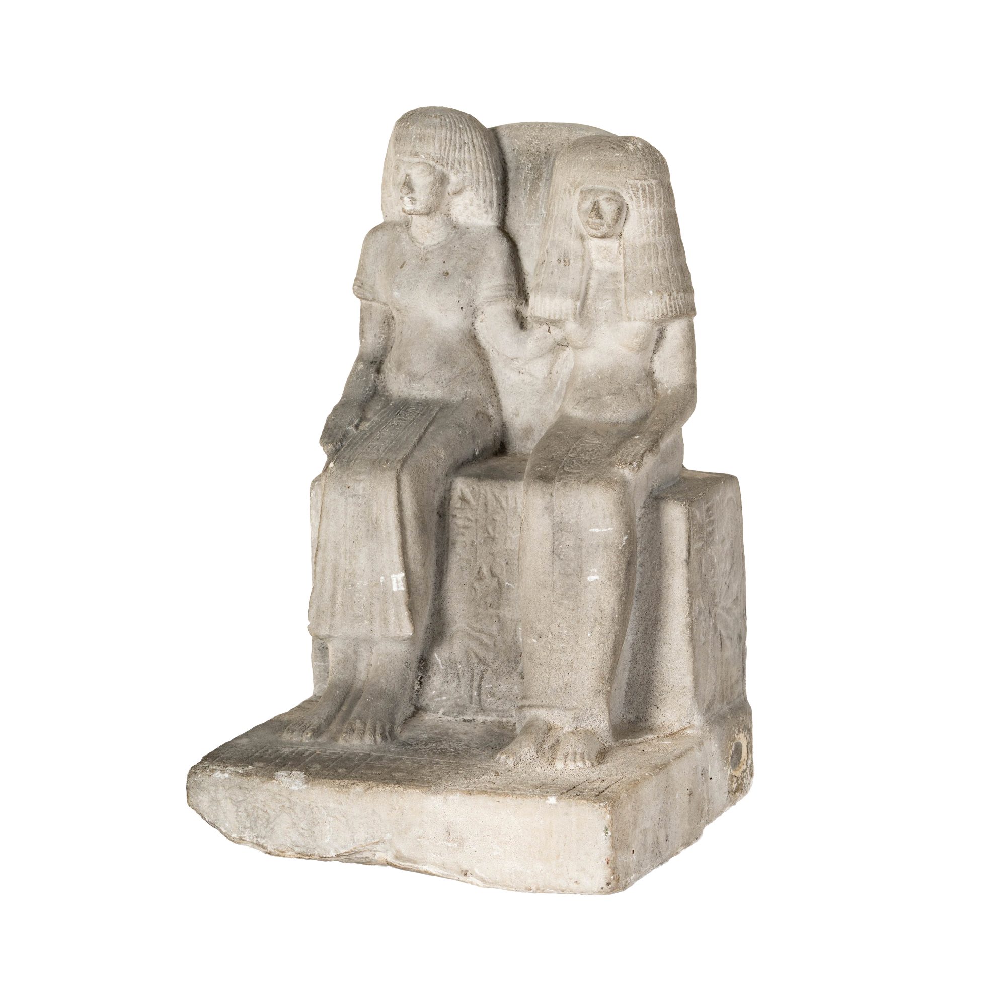 Egyptianesque Composition Figural Sculpture