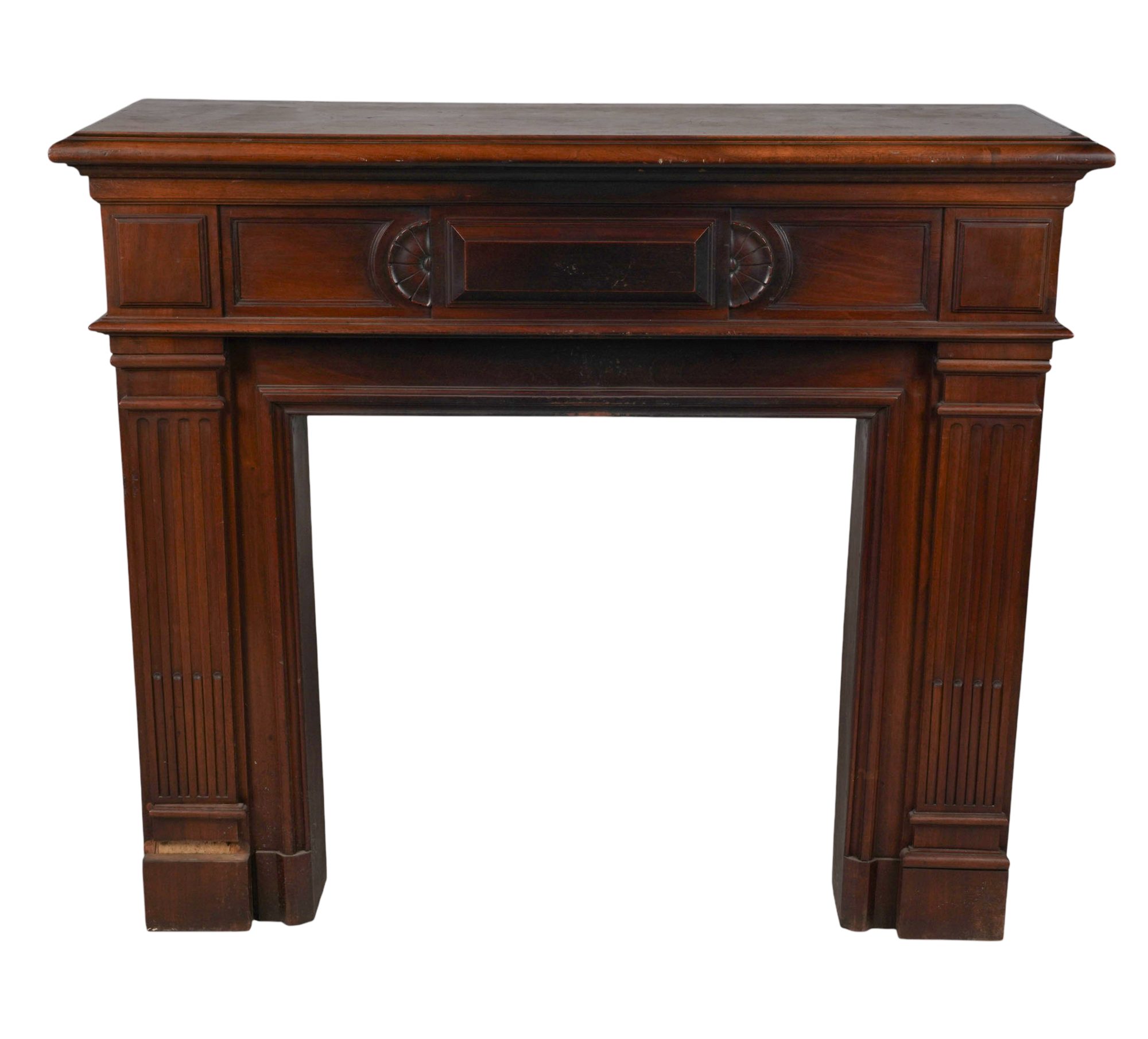 Carved Mahogany Fireplace Surround