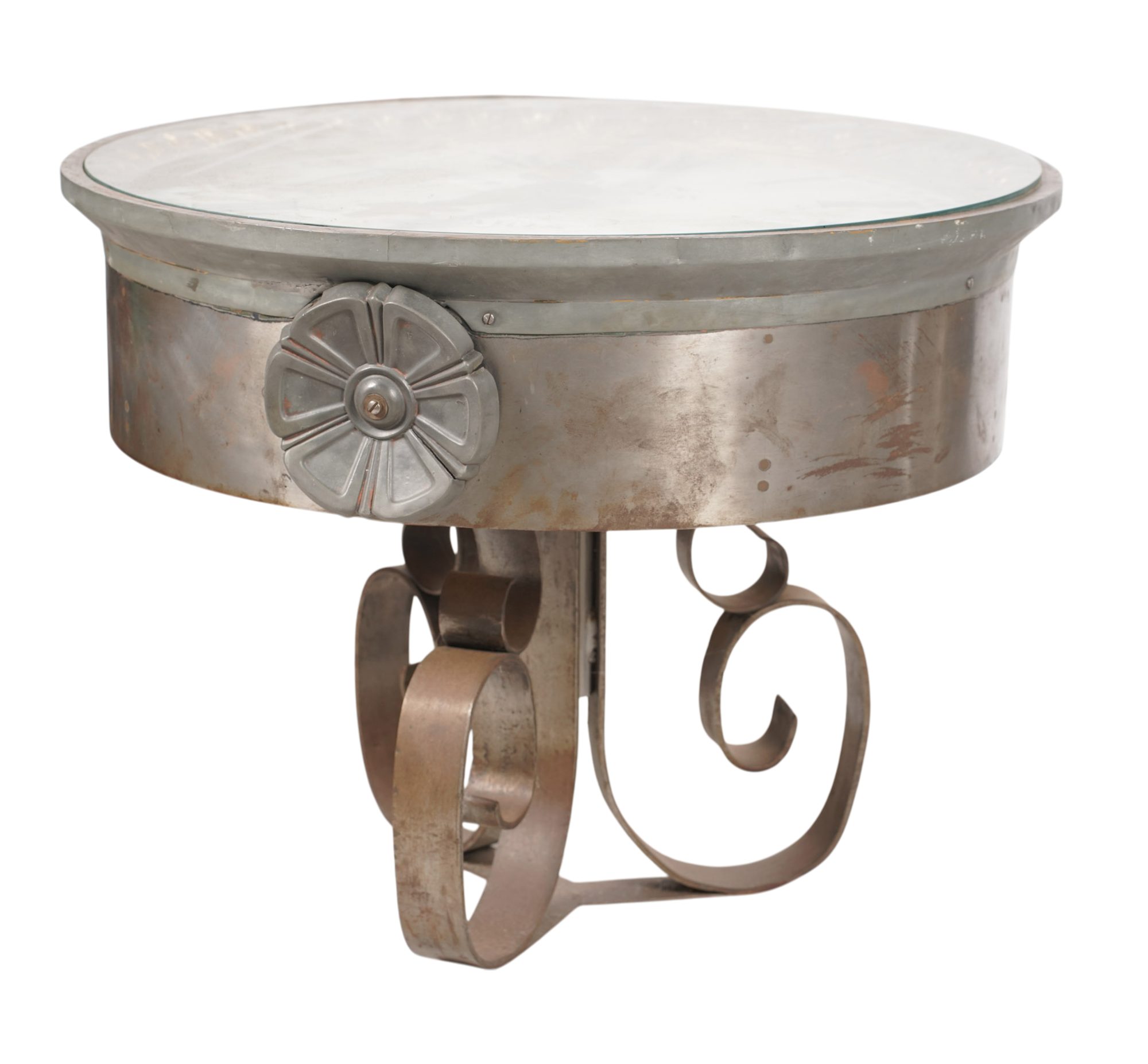 French Clock Side Table