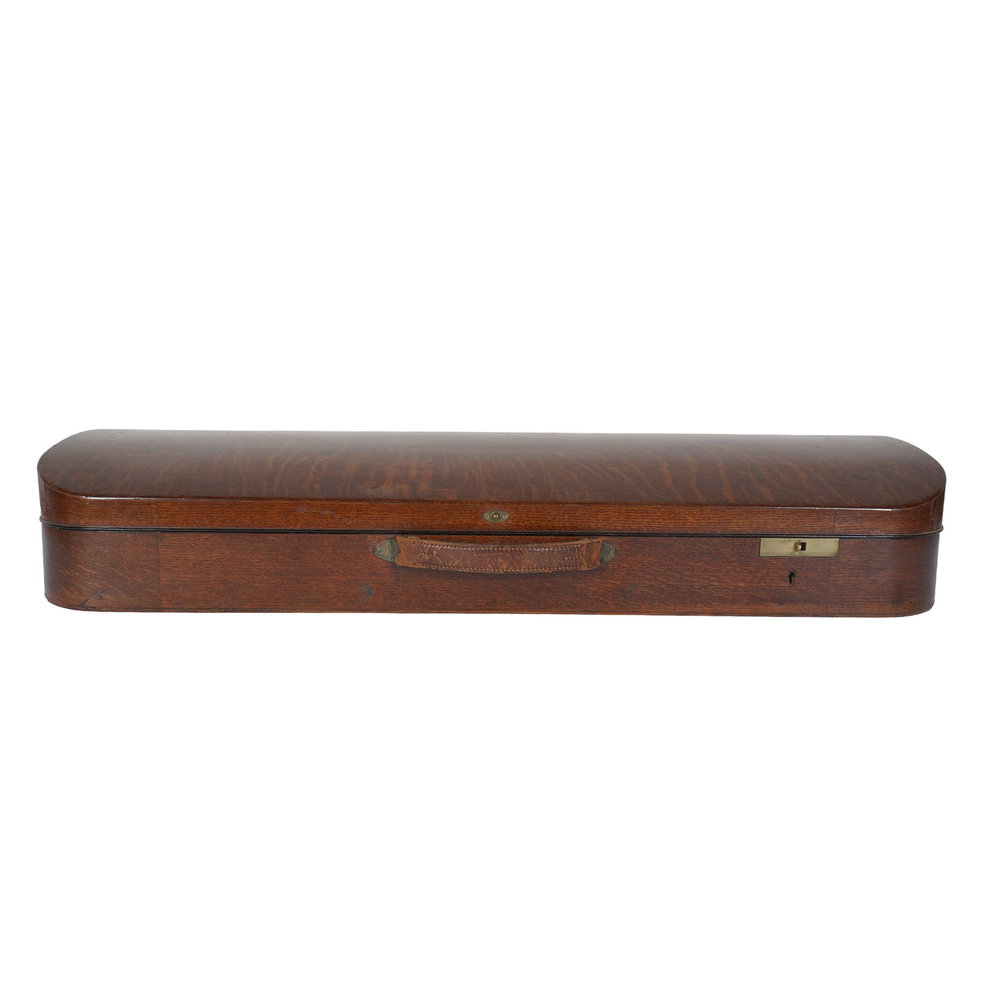 Antique  English Carved Oak Violin Case