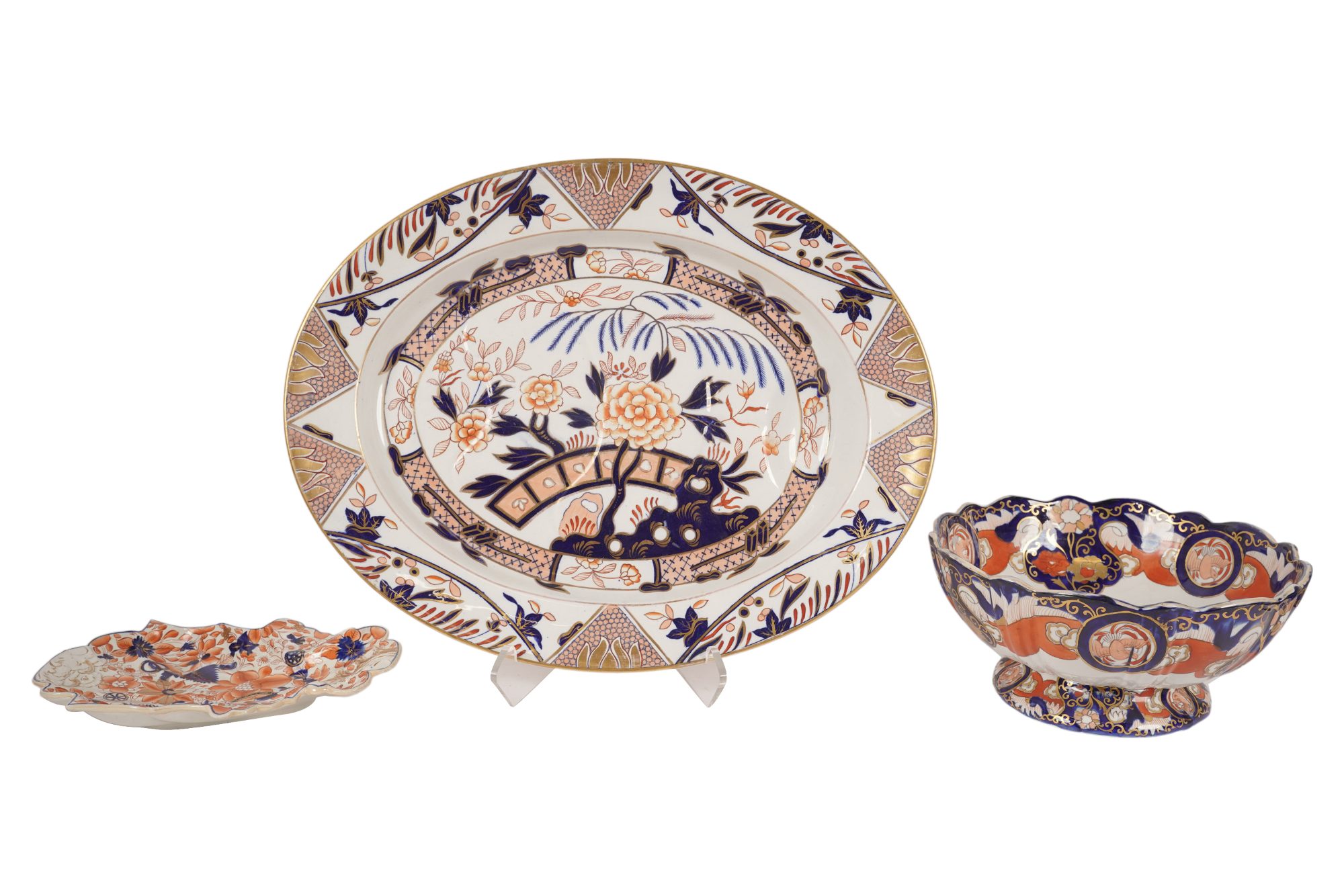 A Group of English Ironstone China in the Japanese Style