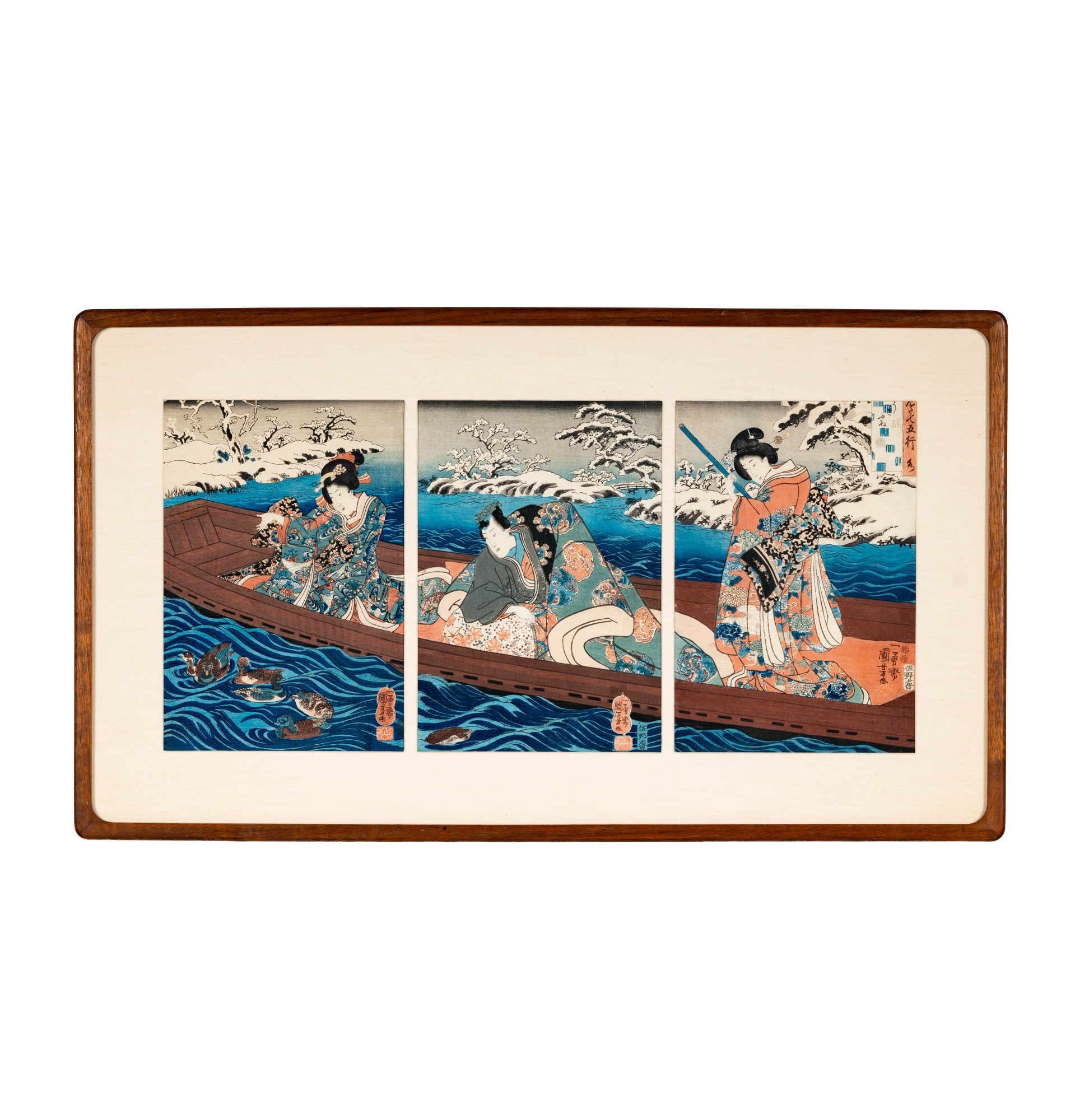 Kuniyoshi Utagawa (Japanese, 1797-1861), Water: a Drifting Boat