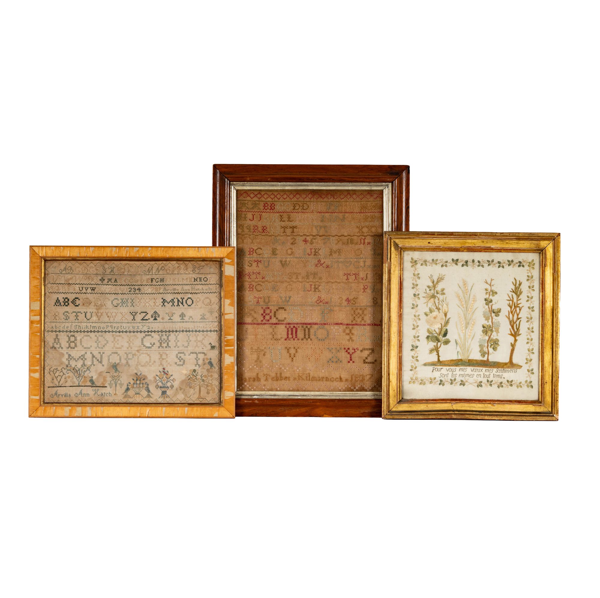Three Antique Samplers