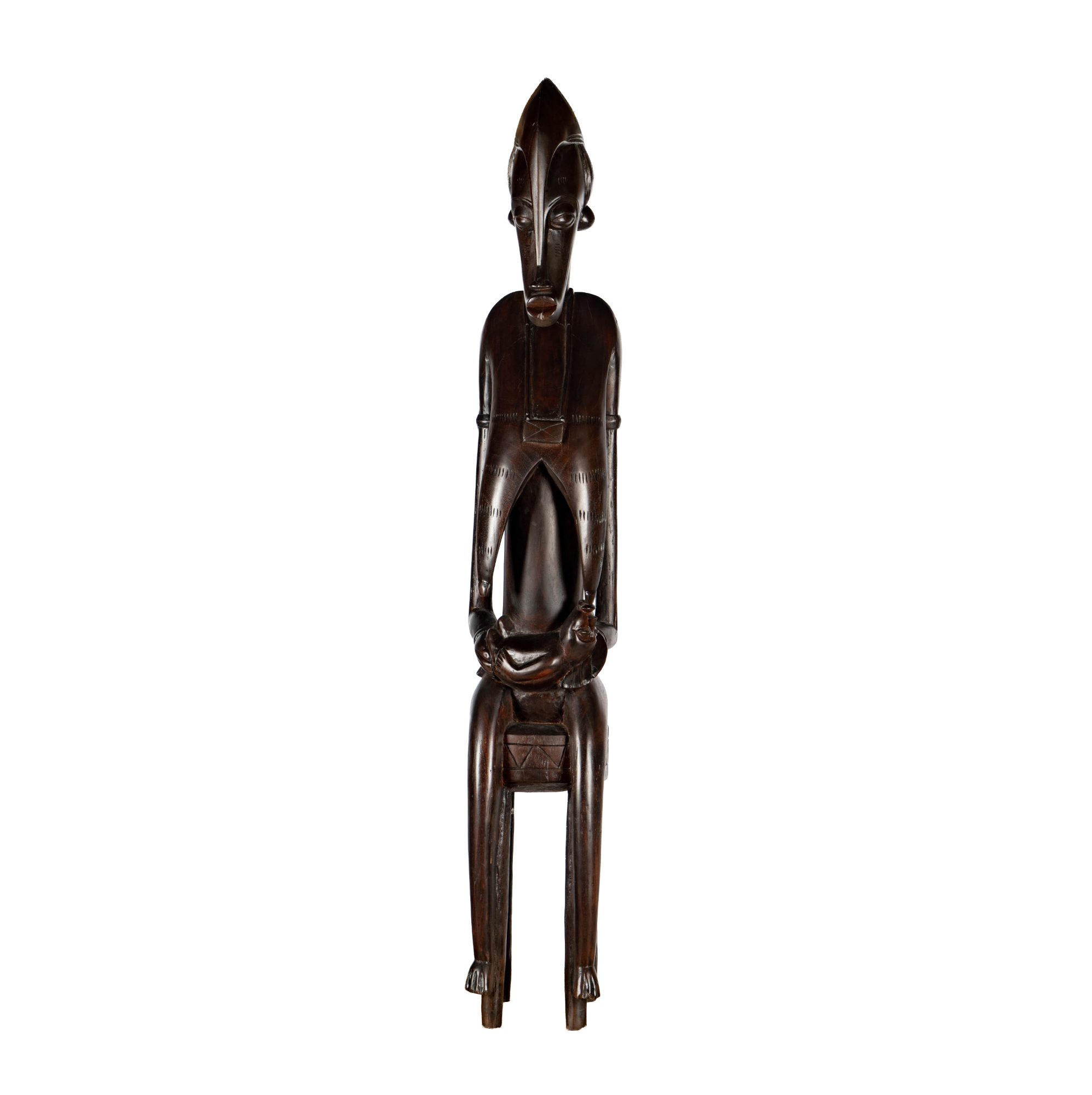 Large Carved Wood African Sculpture
