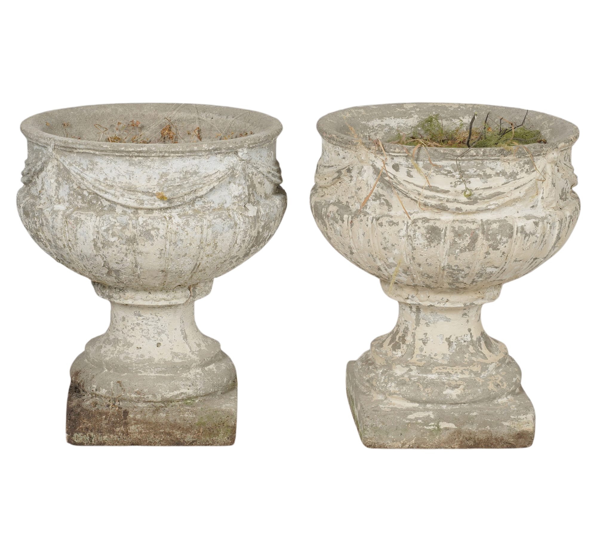 Pair of Cement Planters