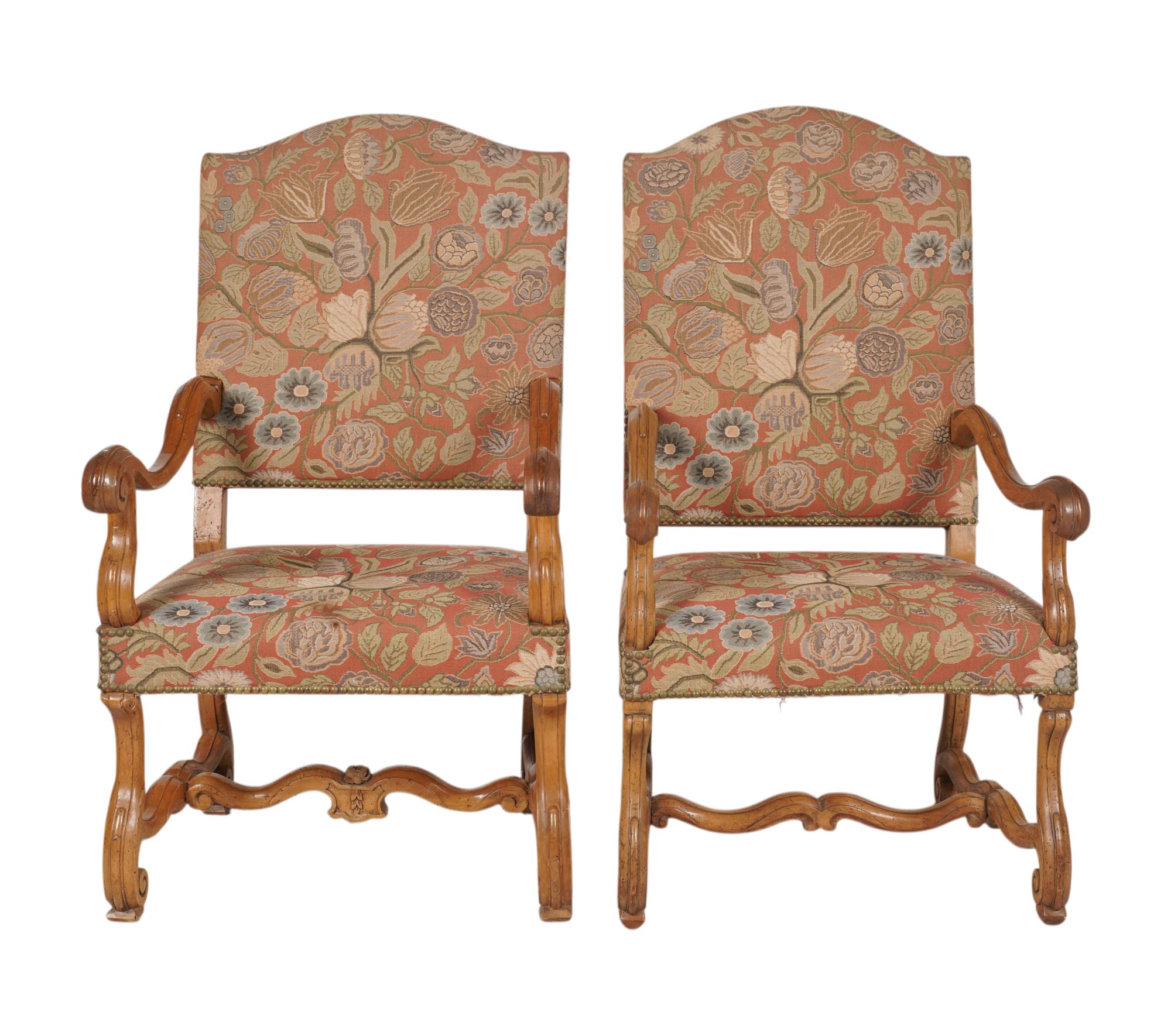 Pair of Baroque Style Armchairs