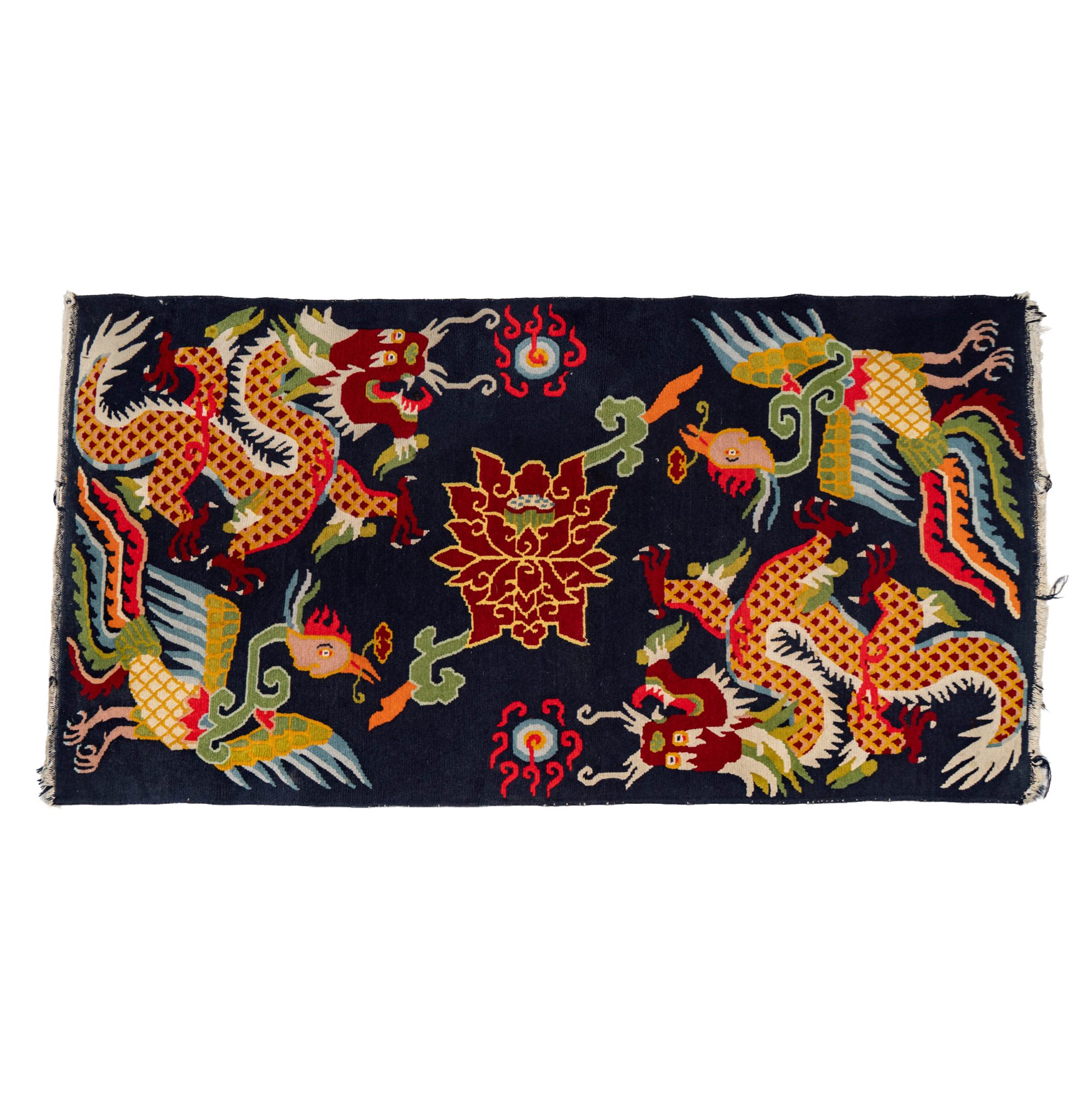 Art Deco Chinese Throw Rug