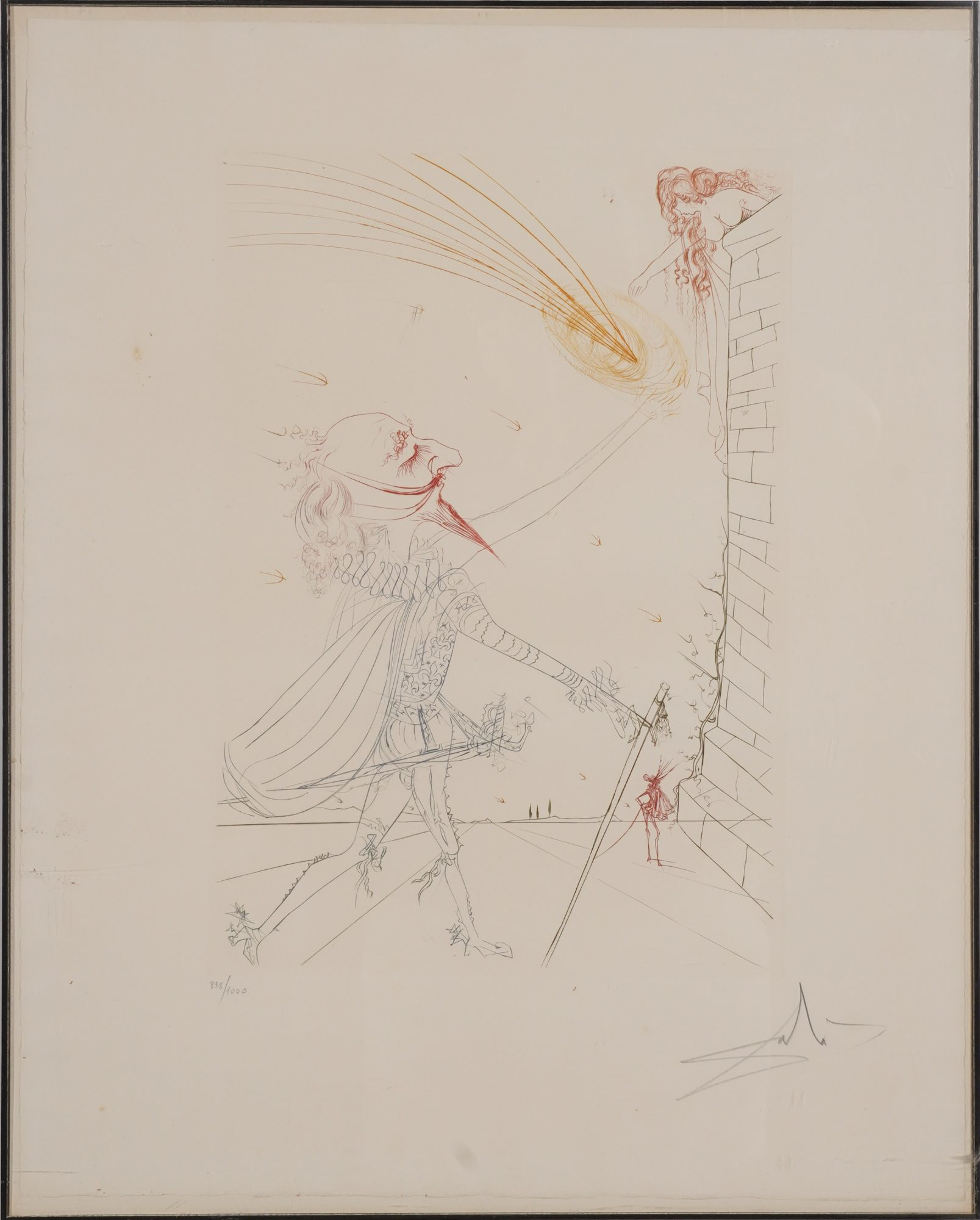 Salvador Dali, Cyrano de Bergerac and Roxane