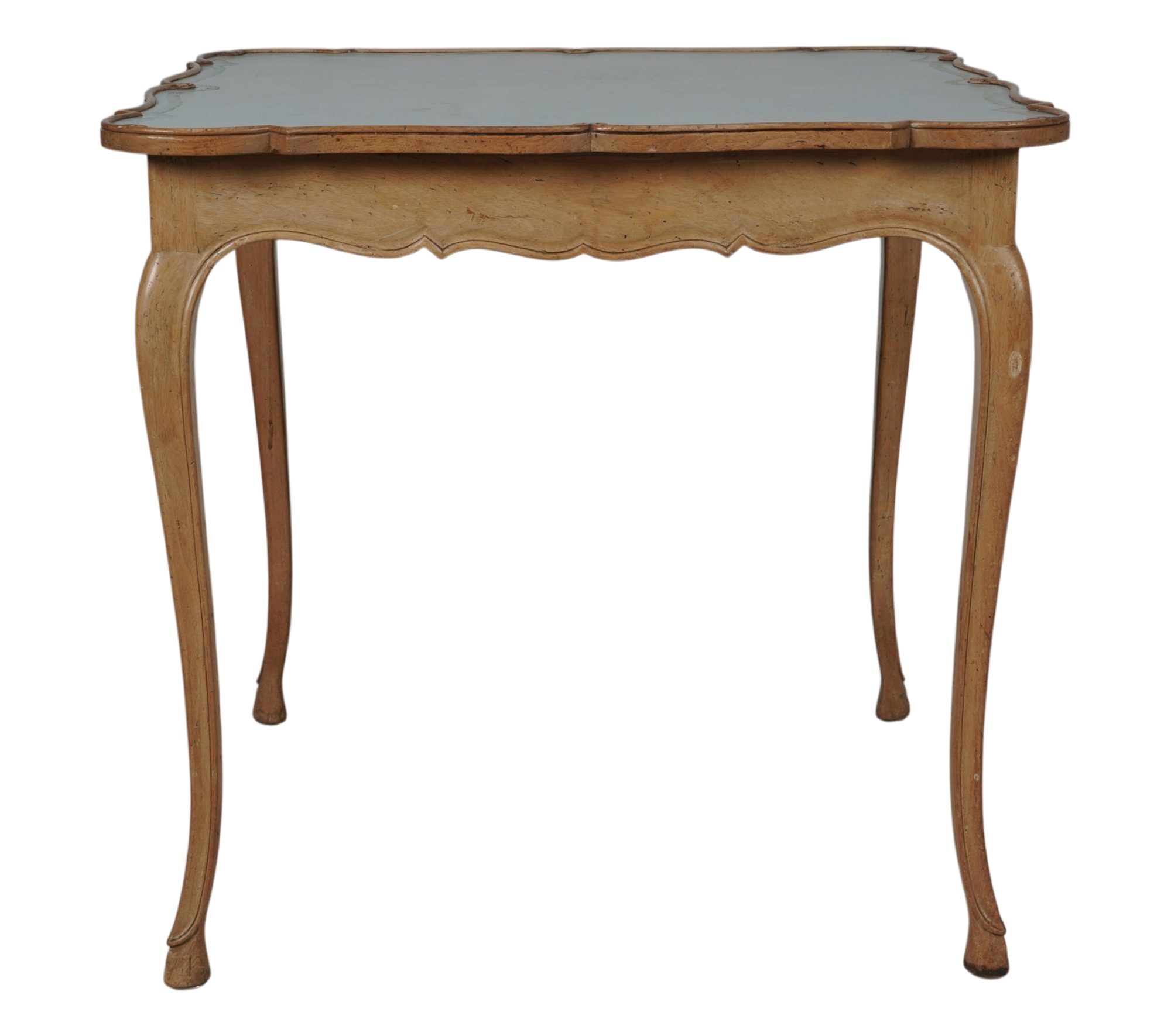 French Leather Inset Game Table