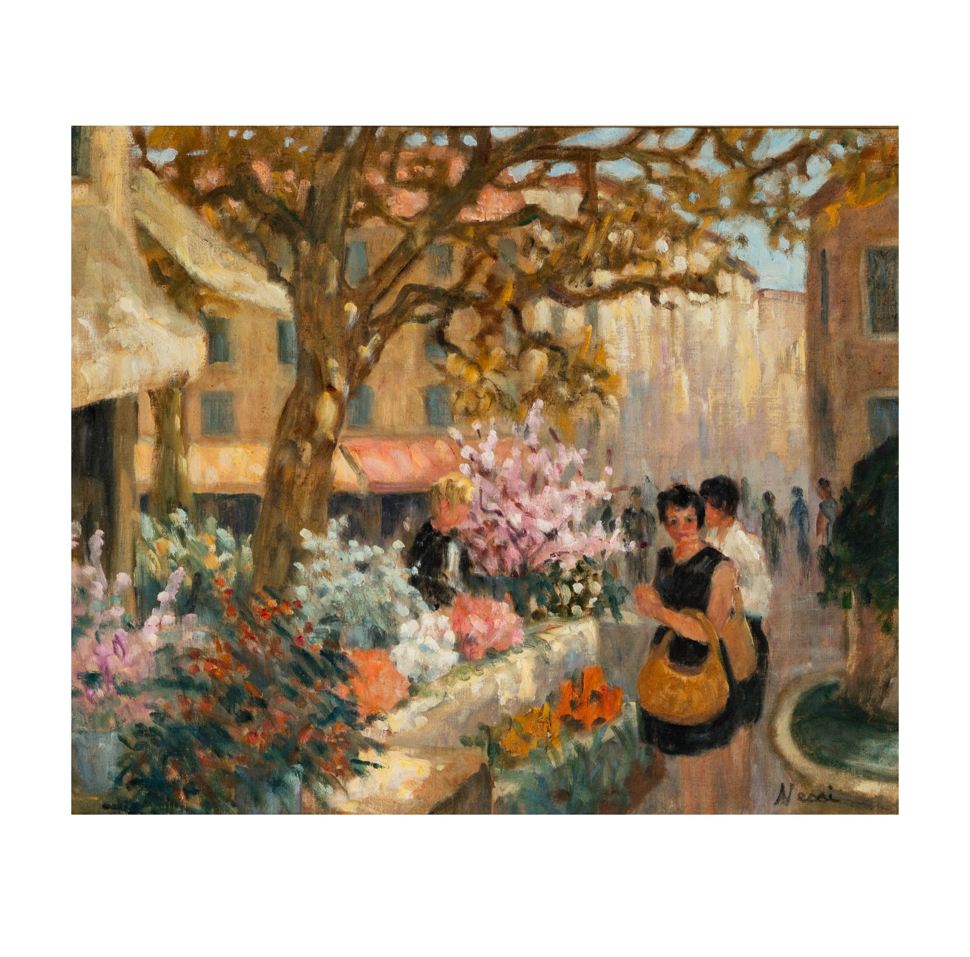 Marie Lucie Nessi-Valtat (1910-1992), Flower Market
