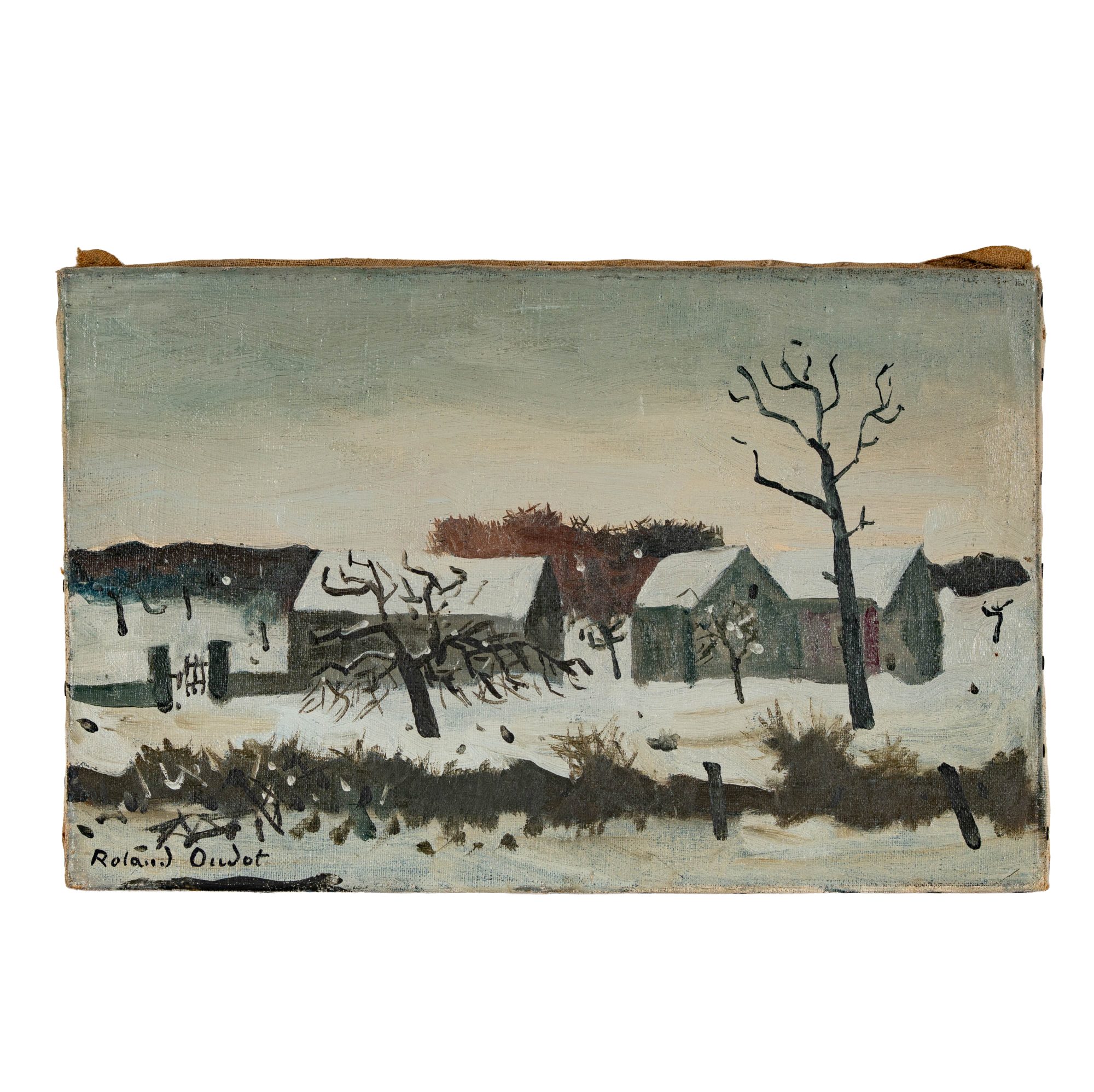 Roland Oudot (FRENCH, 1897–1981): Winter Landscape