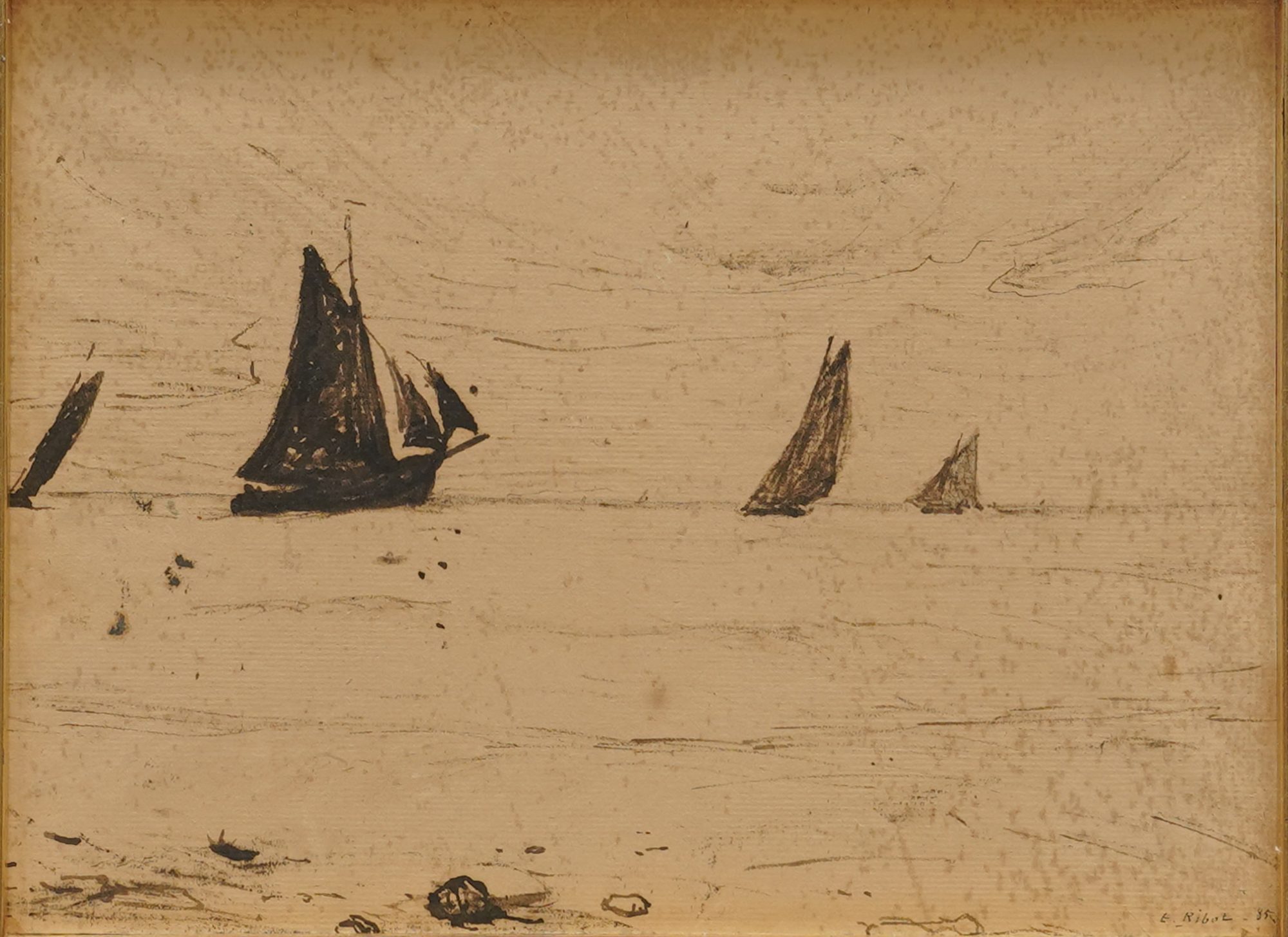 Theodule Augustin Ribot, 1823-1891, Marine