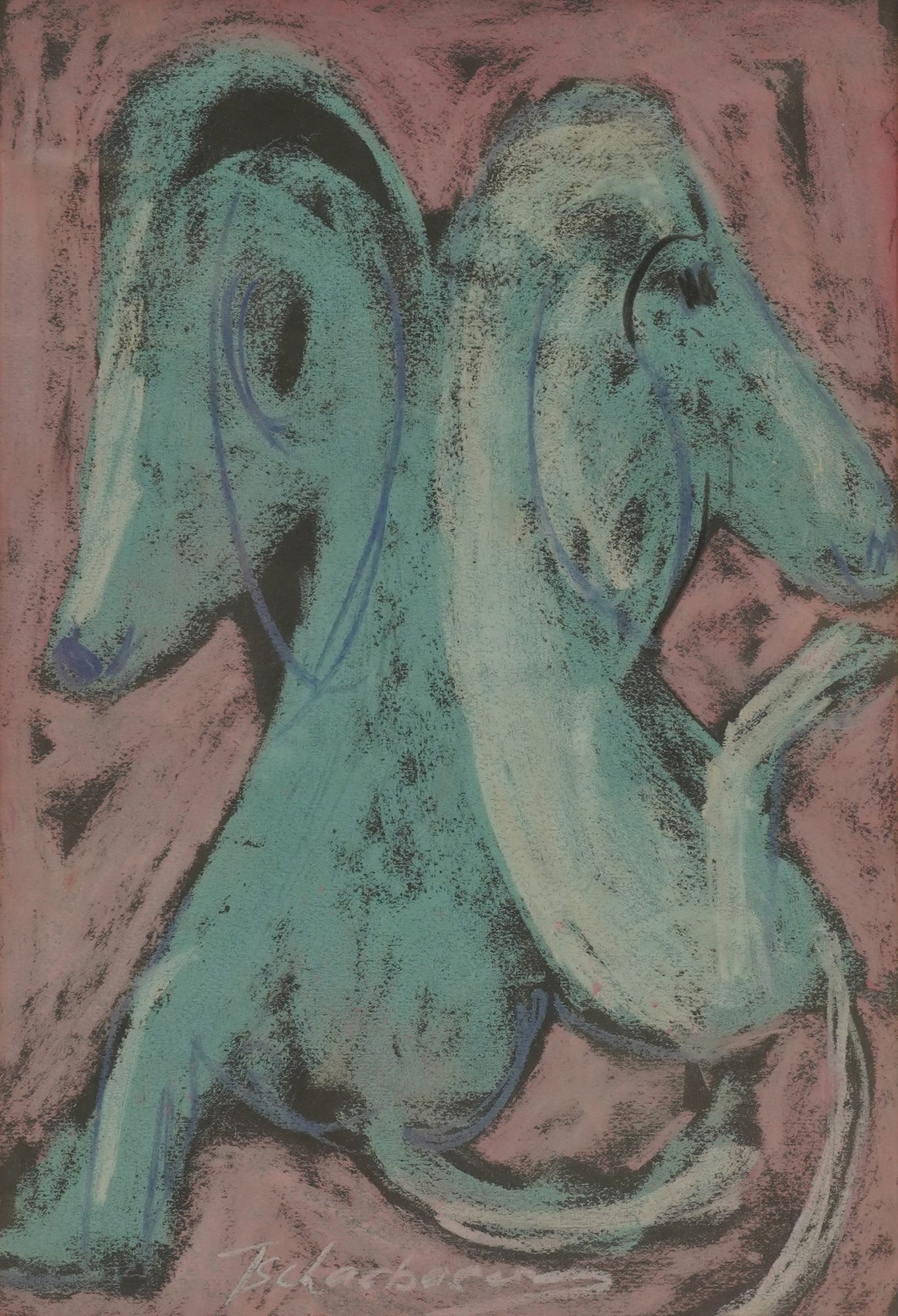 Nahum Tschacbasov, 1899-1984, Two Horses