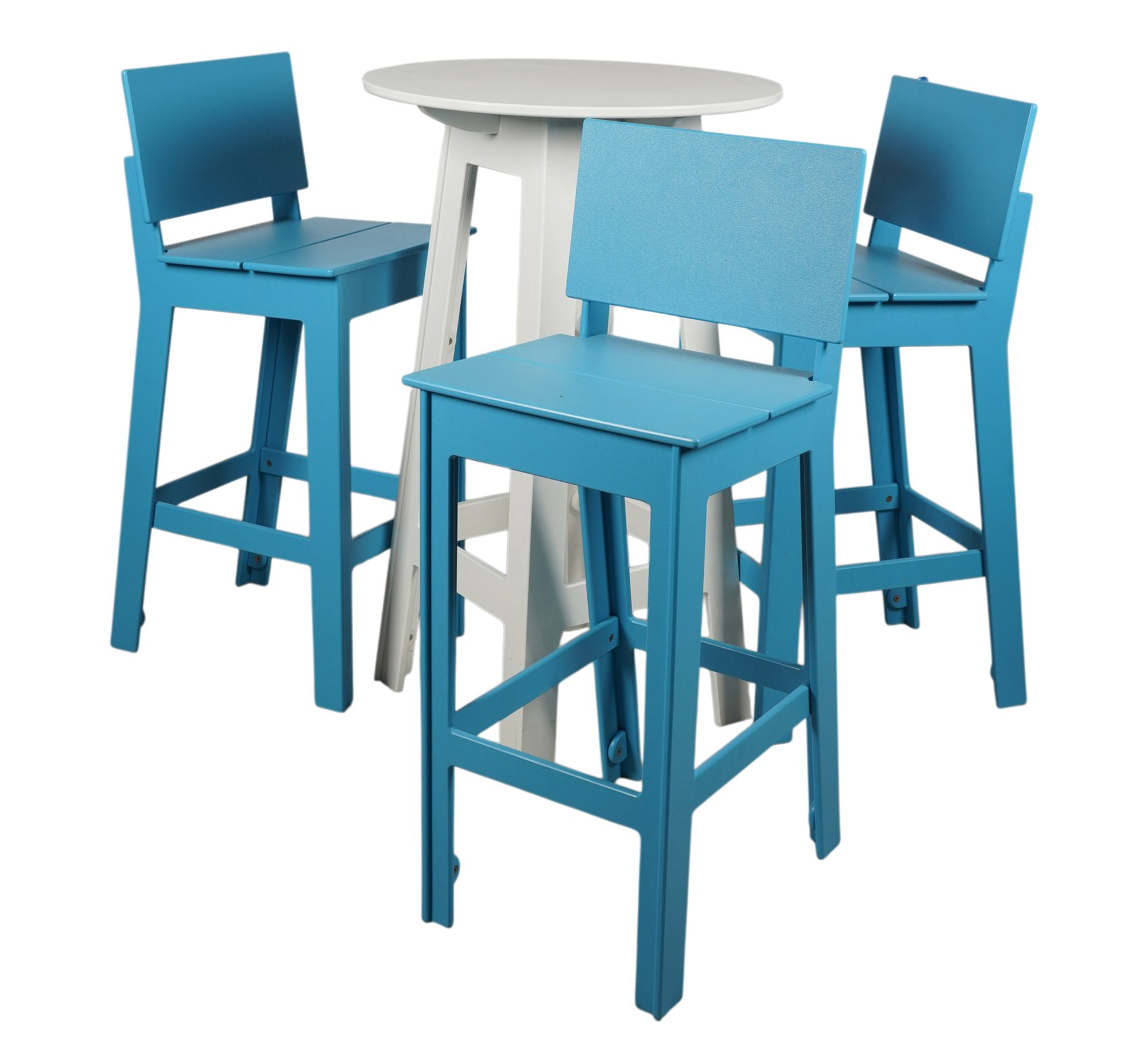 Loll Designs Adirondack-Style High Table and Three Stools