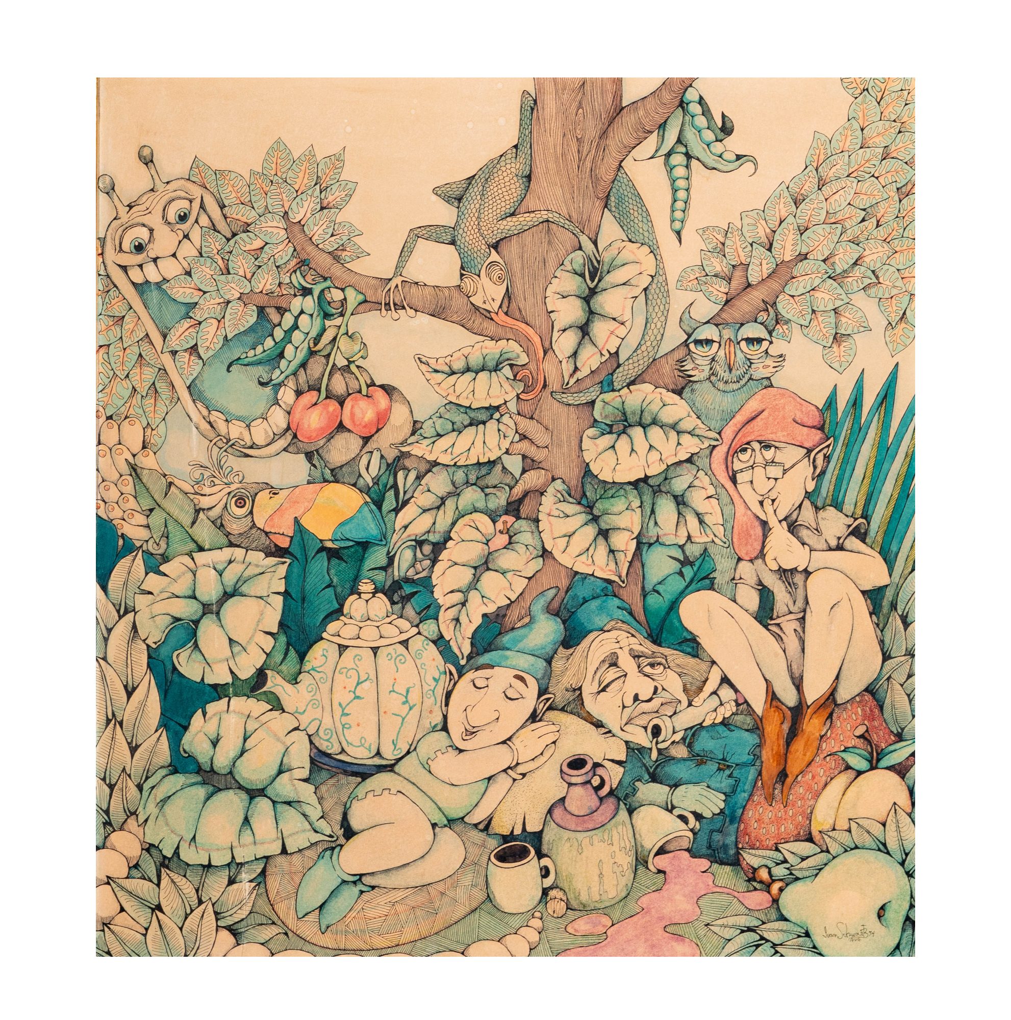 Mythical Forrest Scene, 1974