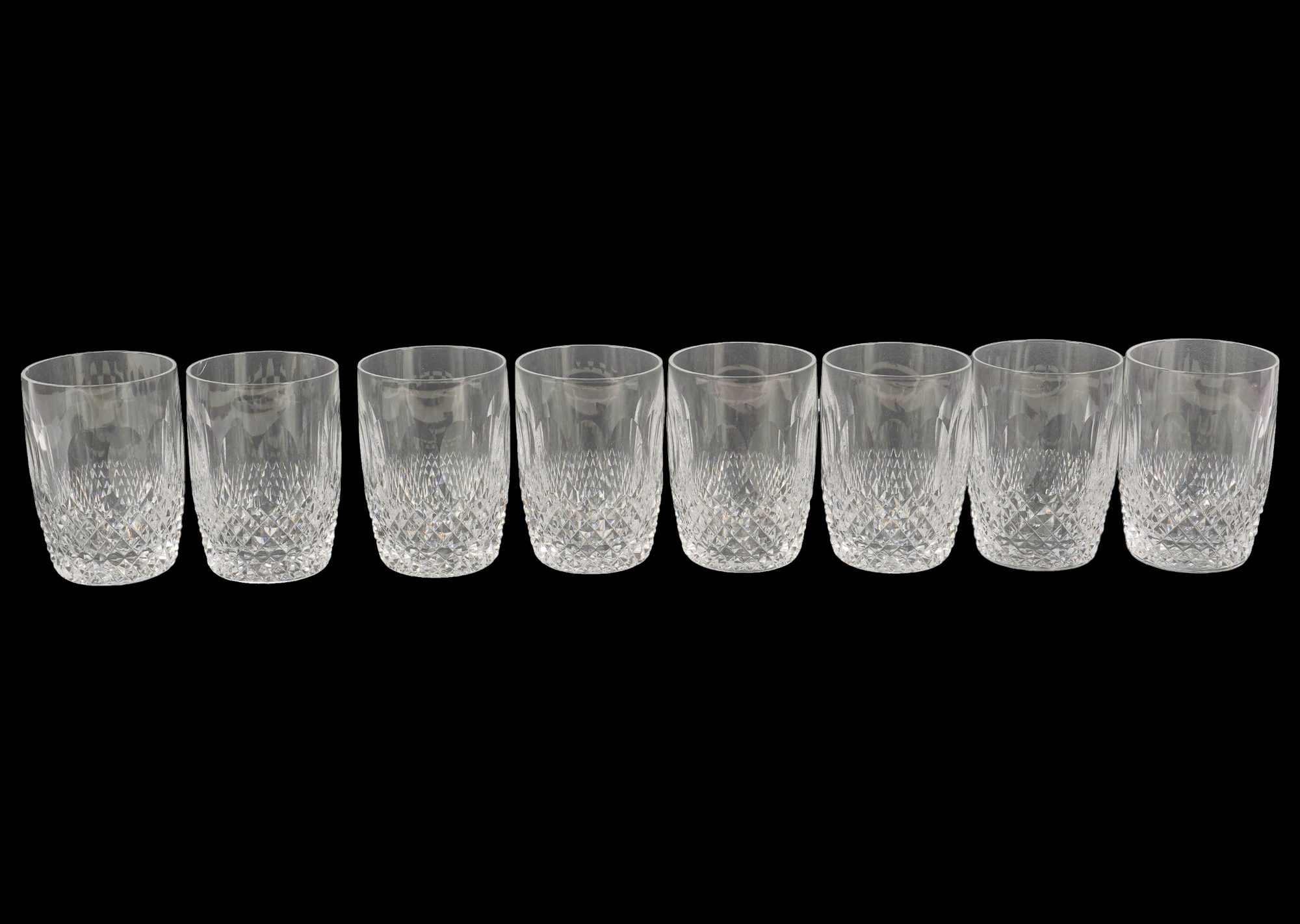 Set of Eight Waterford Colleen Double Old Fashioned Glasses