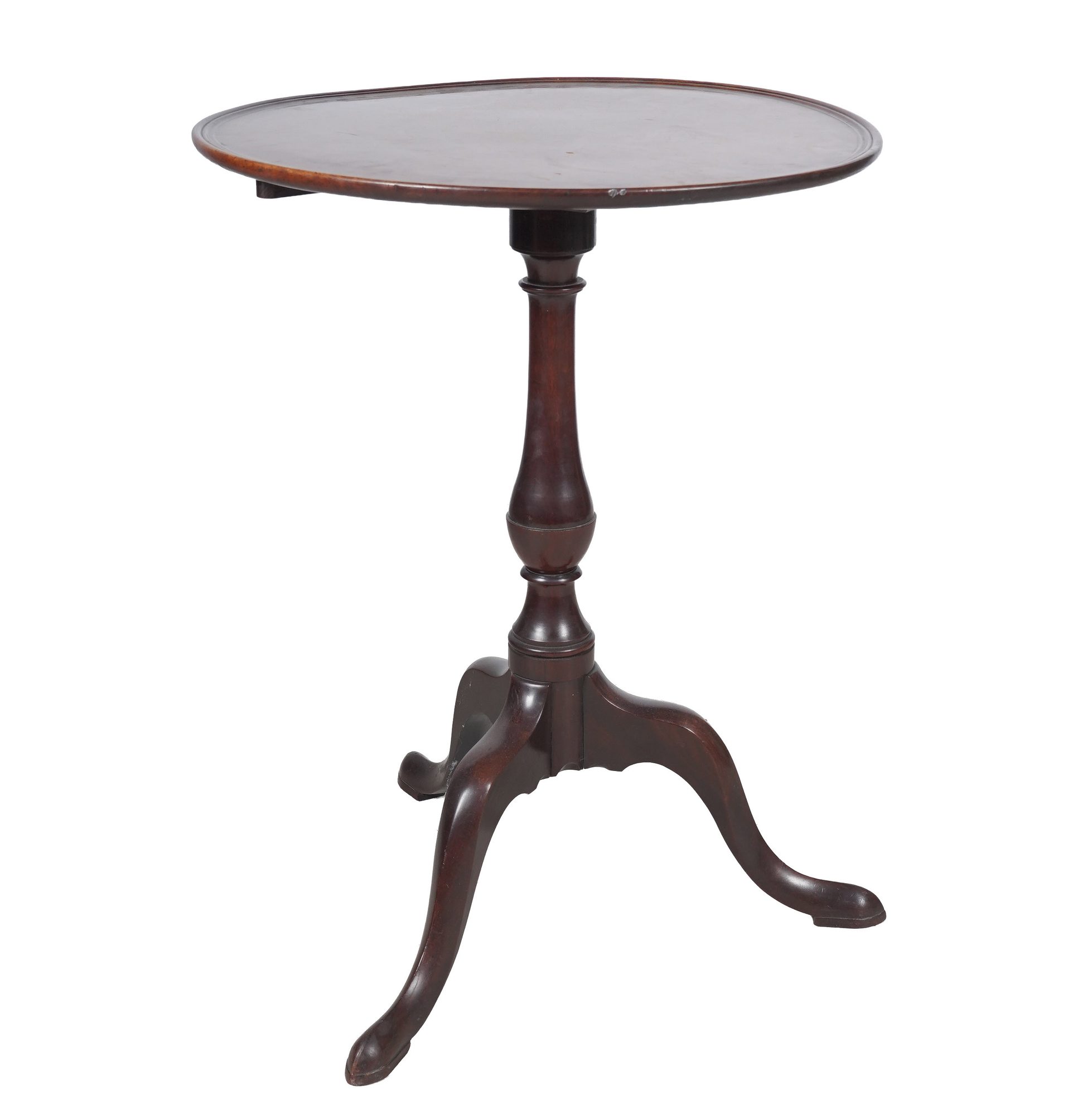 An 18th-century English Walnut Tilt-Top Table