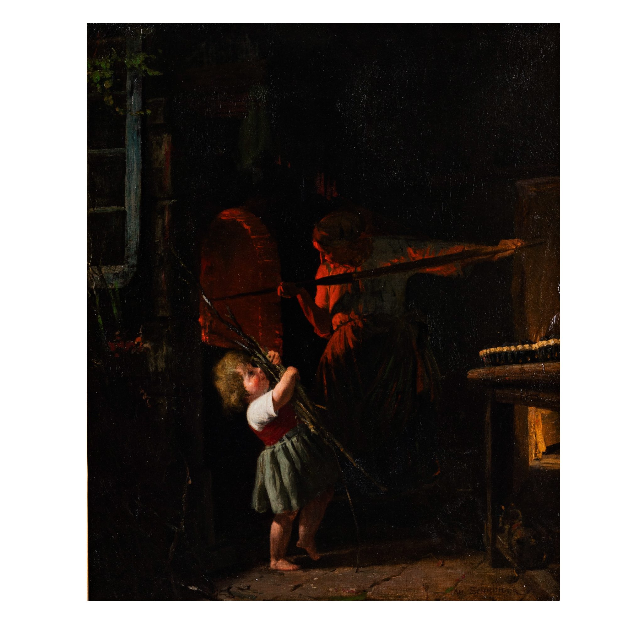 Tending the Brick Oven