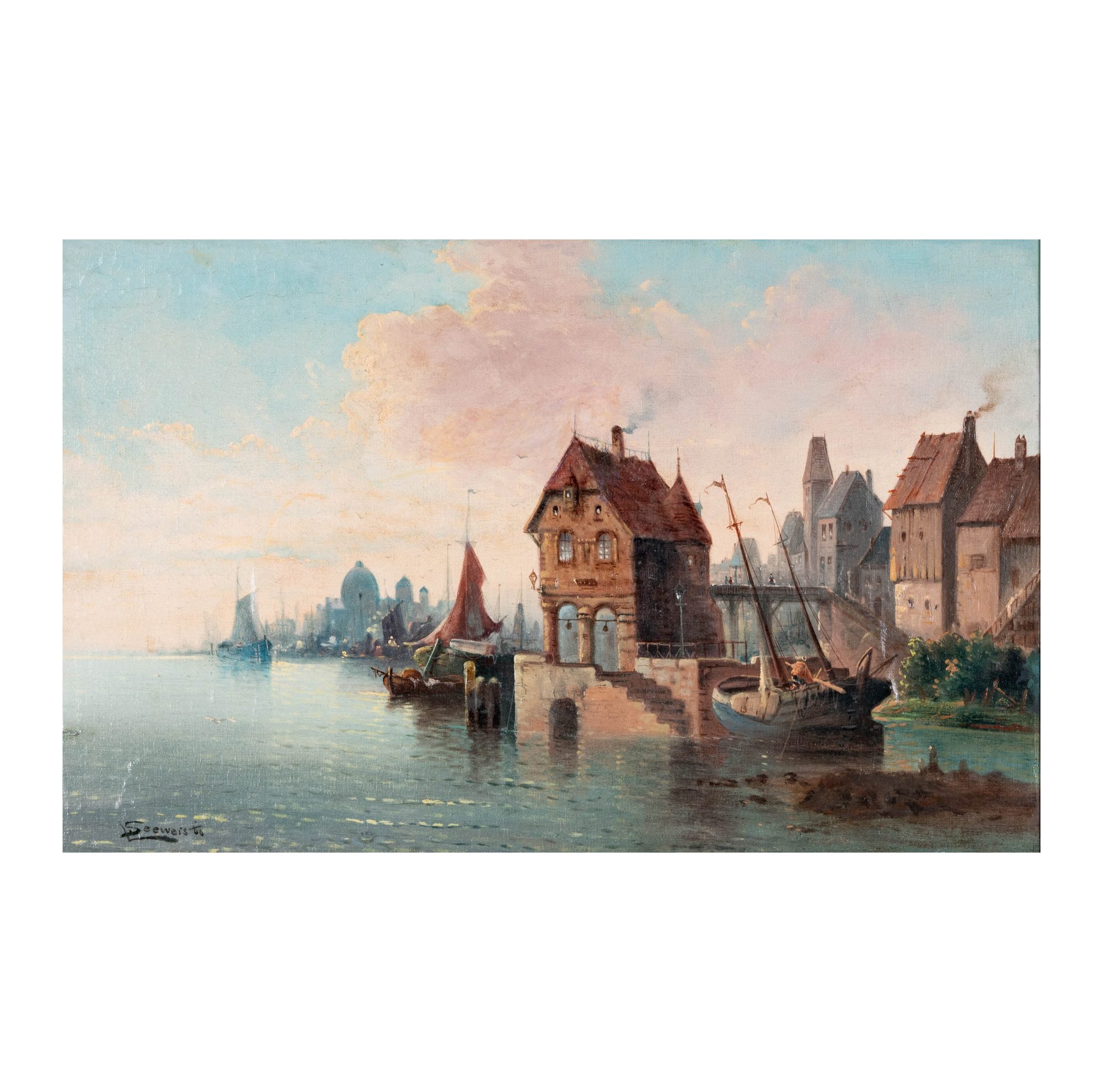 19th Century: Buildings on Canals in Venice